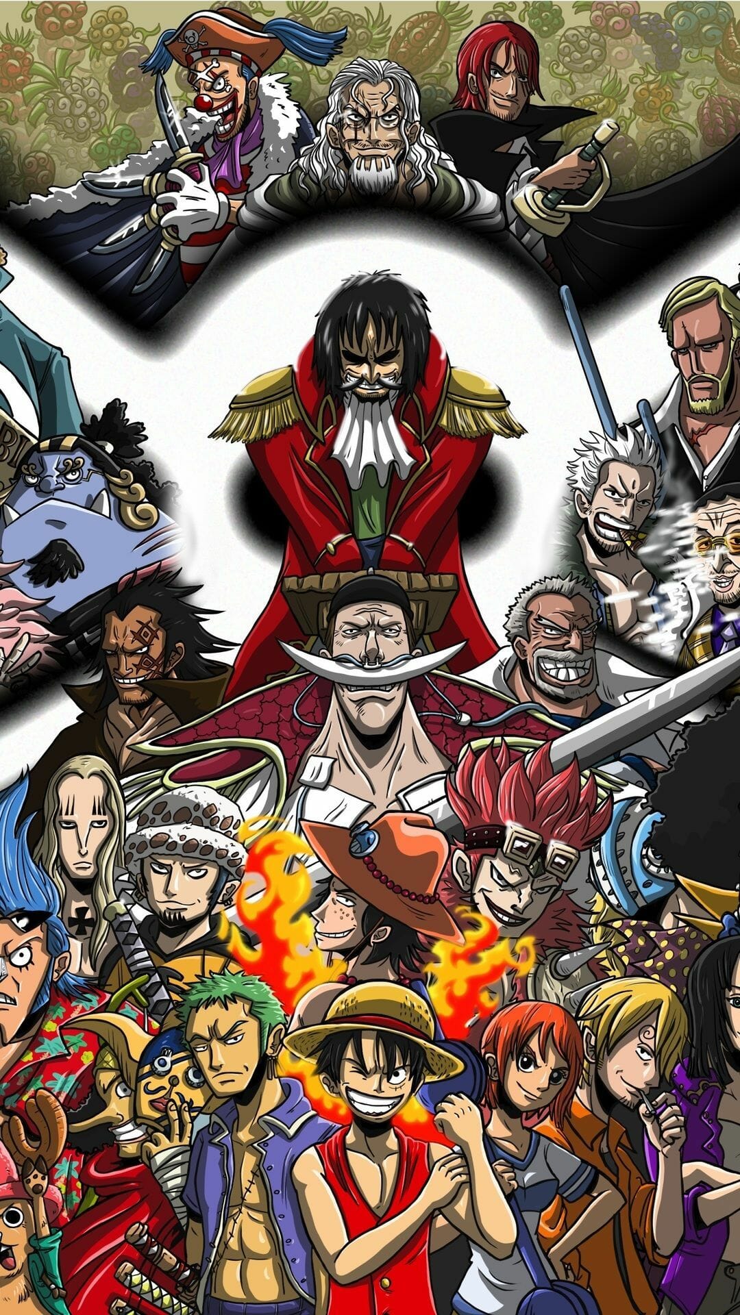 Personaggi One Piece collage, 1080x1920 Full HD Verticale, Samsung Galaxy