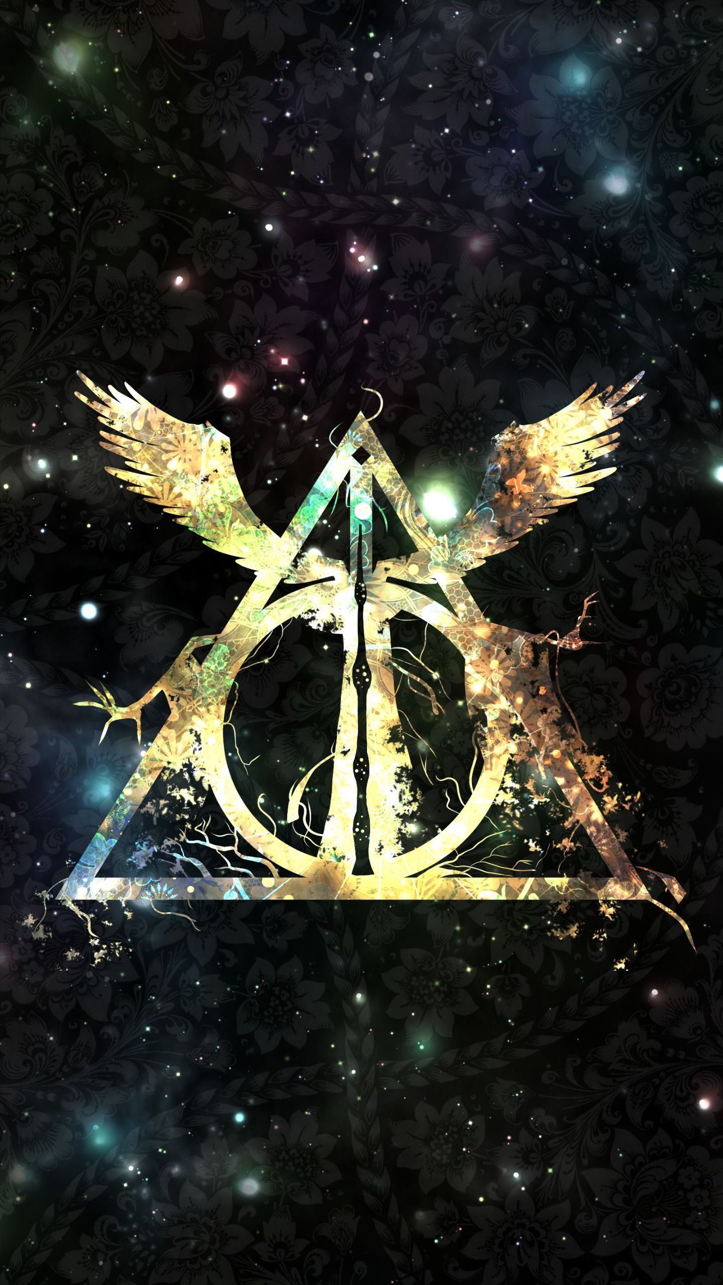 Simbolo Doni della Morte, Harry Potter, 1440x2560 Full HD Verticale, Smartphone