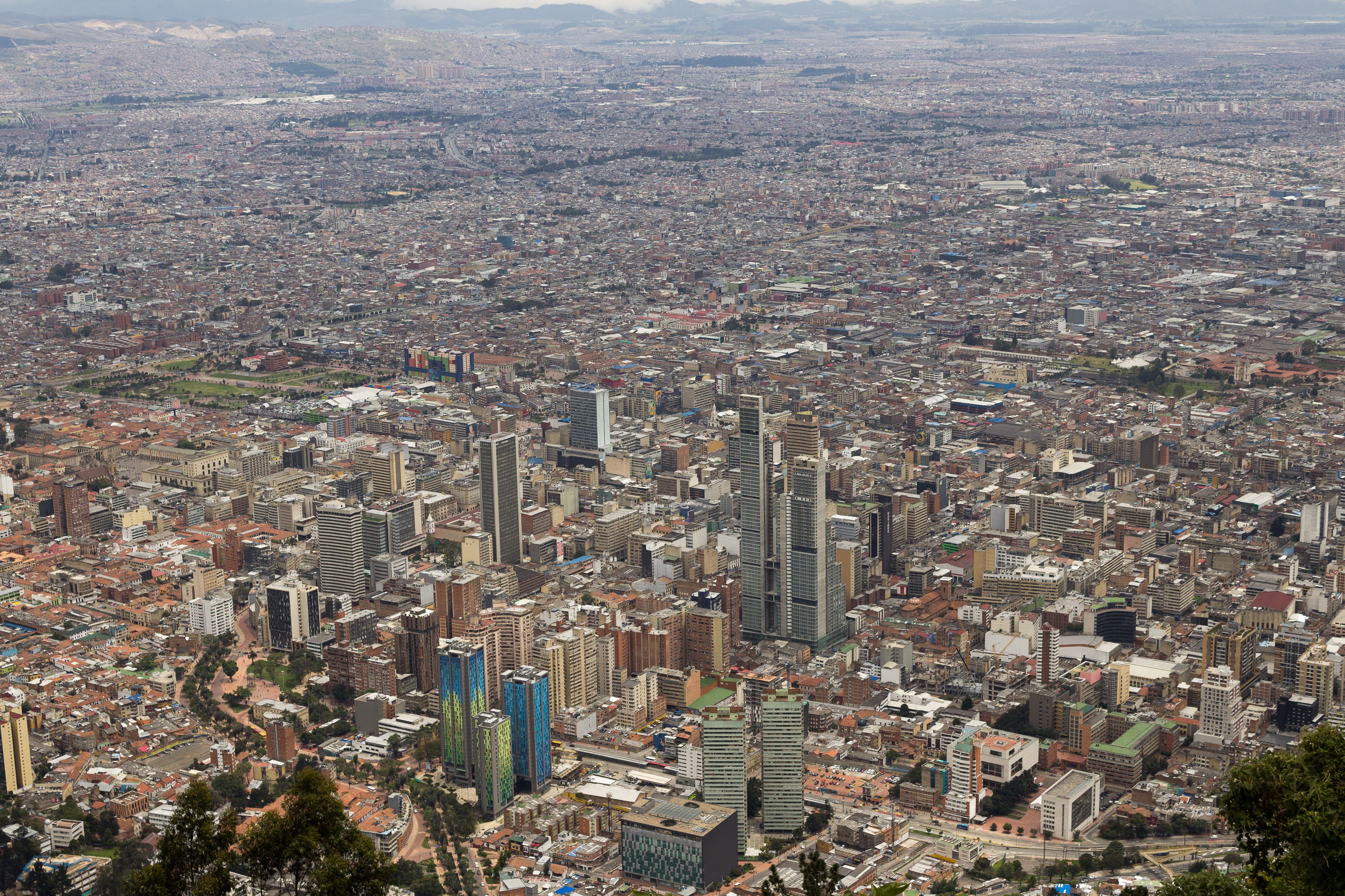 Vista aerea città Bogotà, 1157x785 HD, Laptop