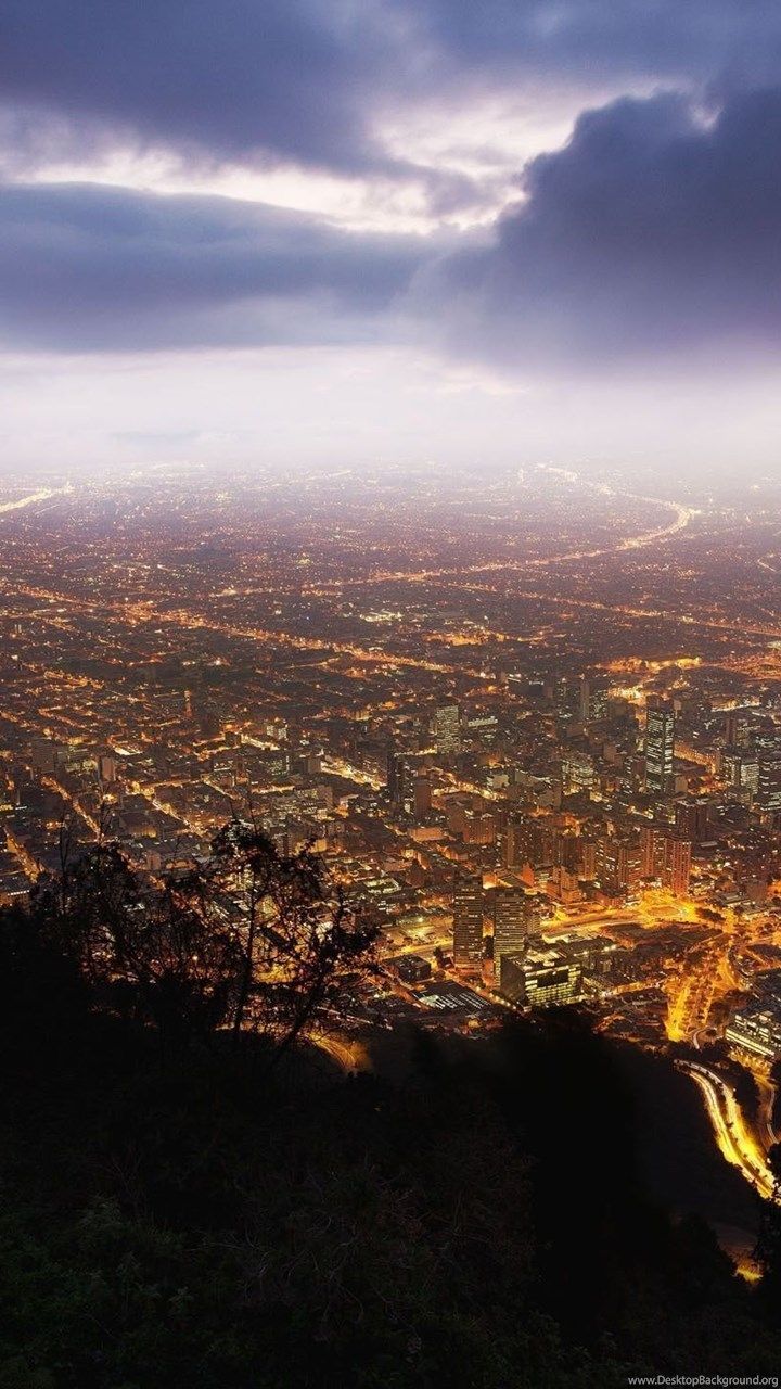 Bogotà vista notturna panoramica, 2560x1024 21:9, Ultrawide