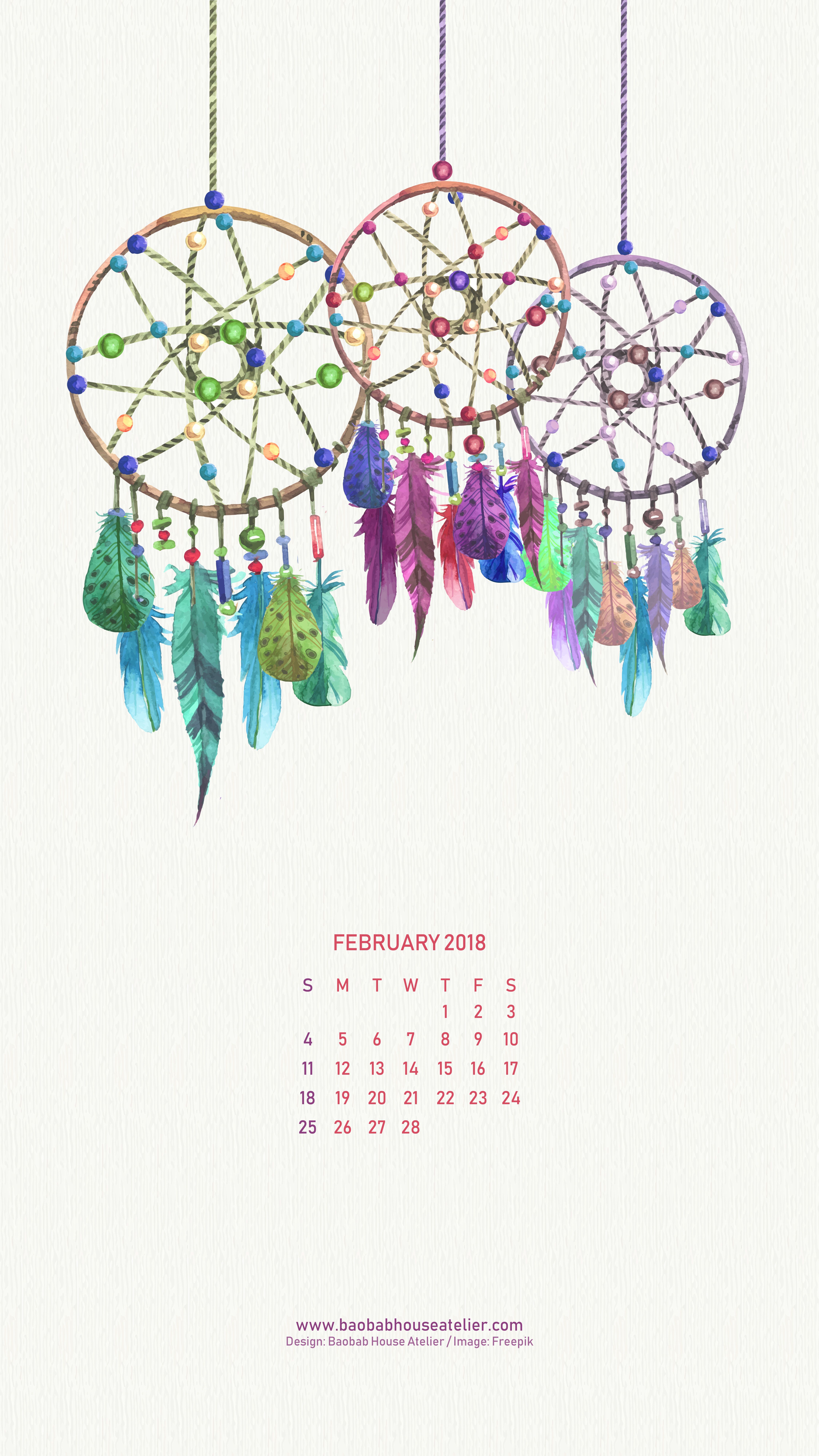 Acchiappasogni boho colorati calendario, 4500x8000 Full HD Verticale, Realme