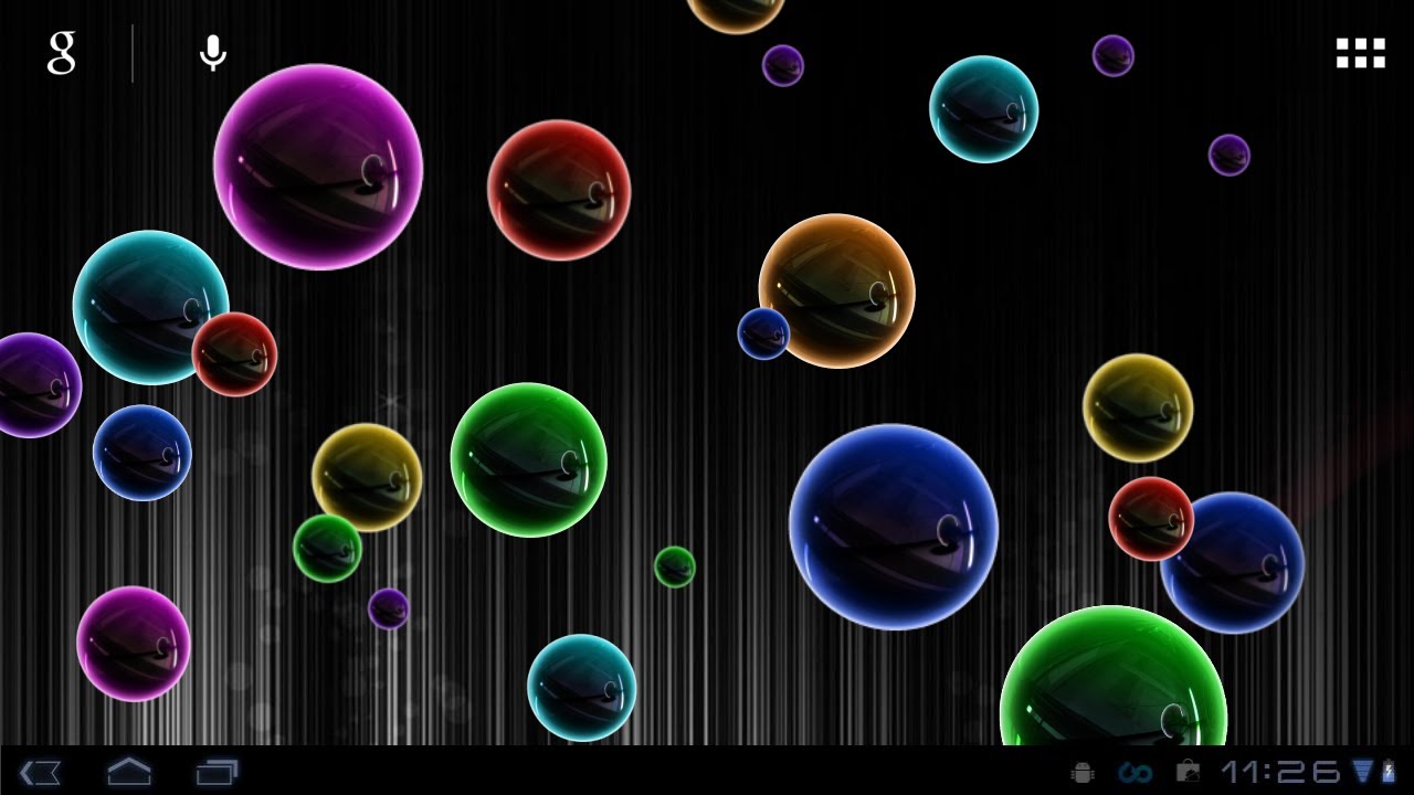 Bolle neon colorate sfondo nero, 1280x720 720p, Laptop