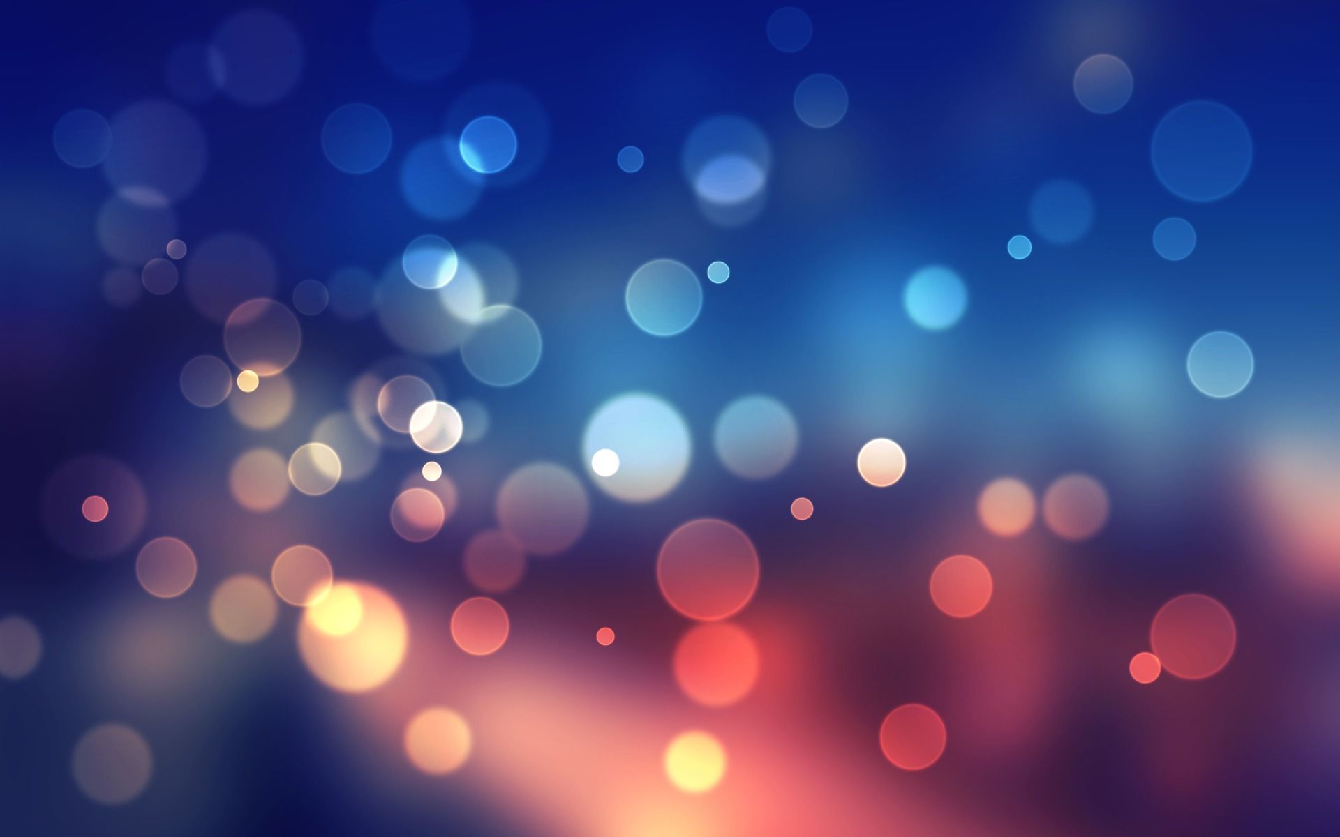 Bolle bokeh blu arancio, 1920x1200 Full HD+ WUXGA, Desktop