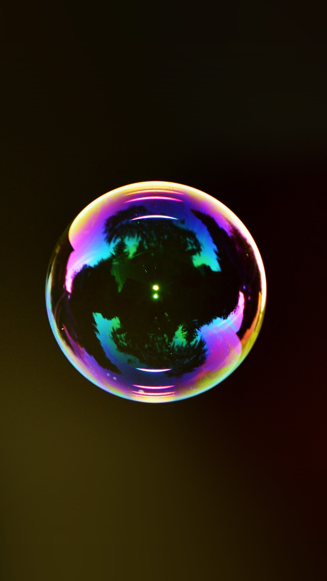 Bolla di sapone iridescente, 1242x2208 Full HD Verticale, Smartphone