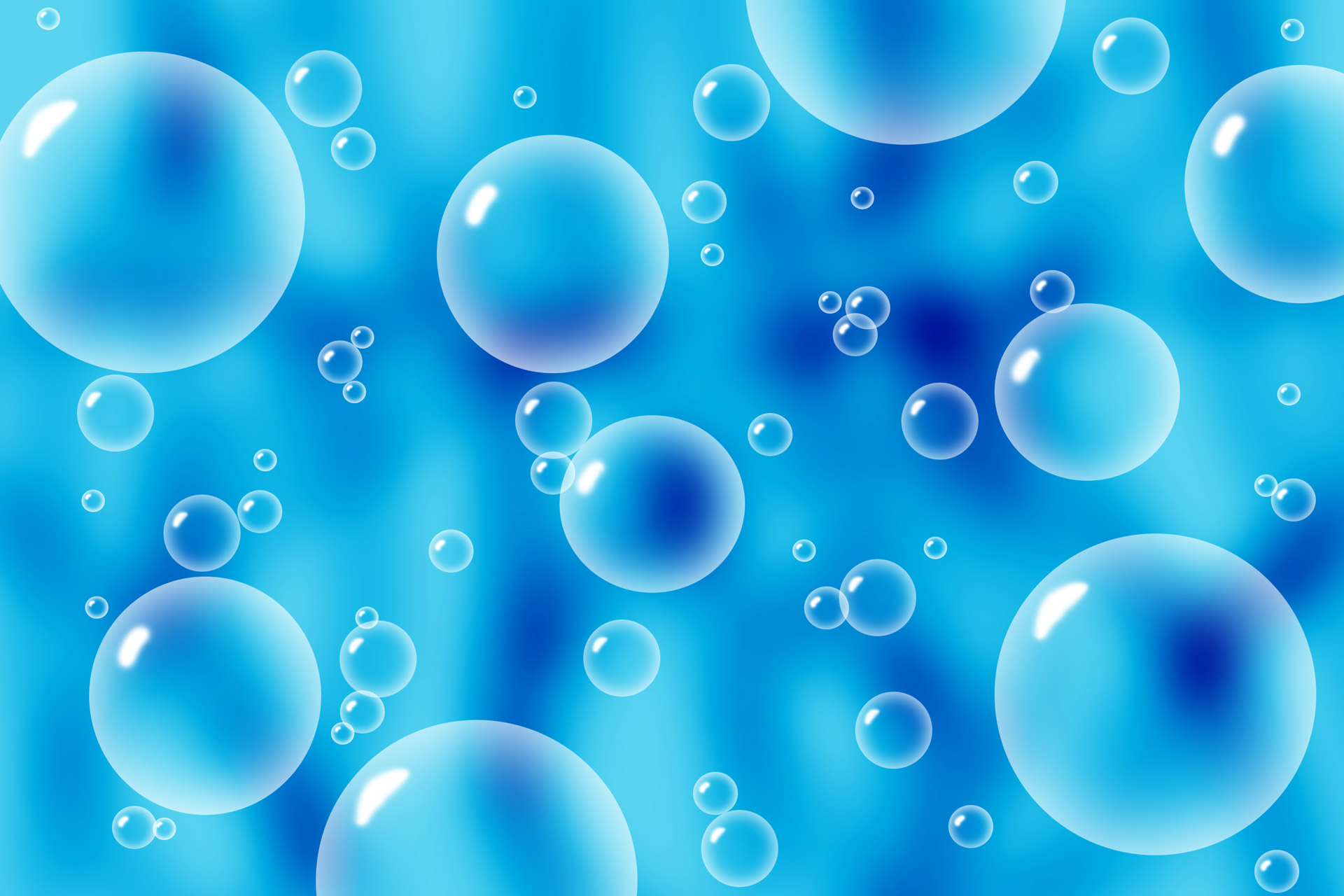 Bolle blu su sfondo azzurro, 1920x1280 Full HD+, Desktop