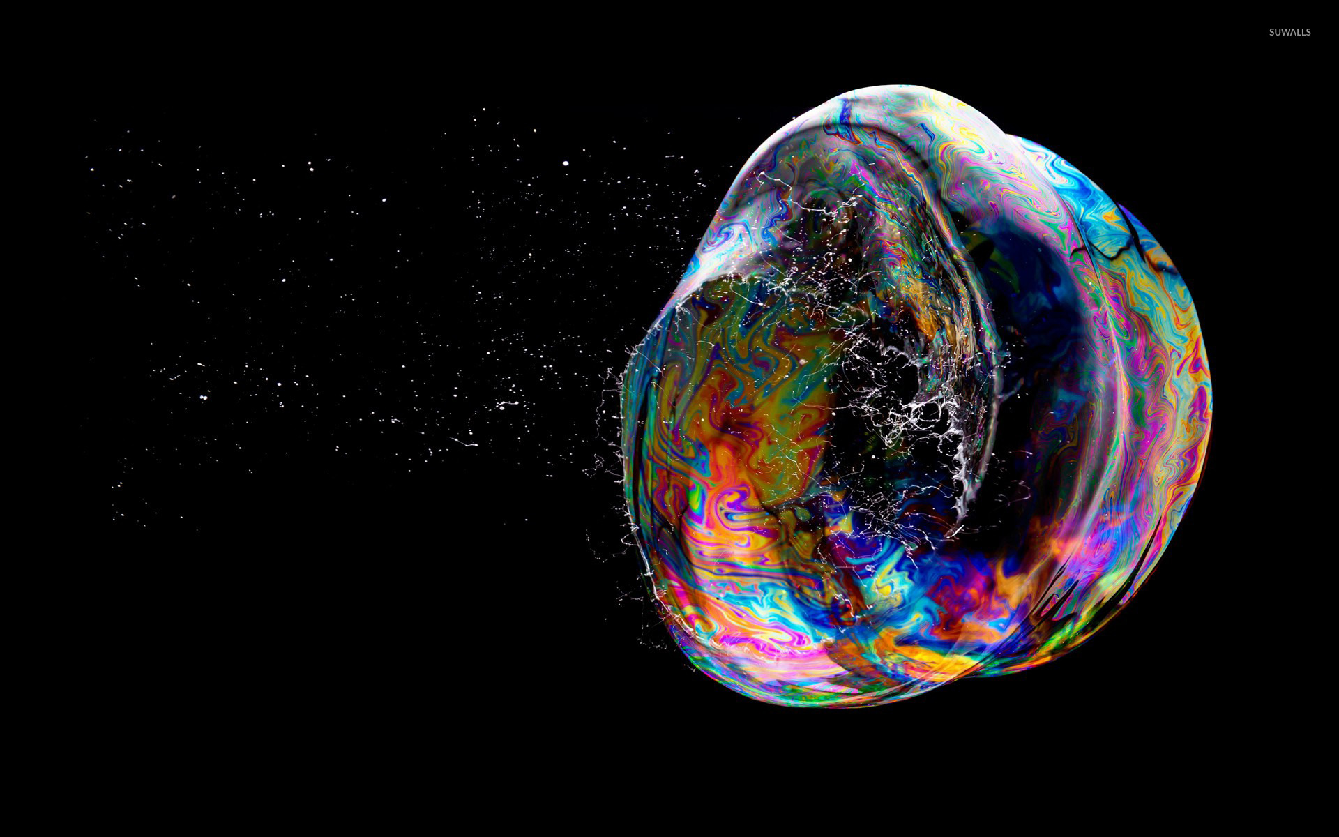 Bolla di sapone iridescente, 1920x1200 WUXGA, Laptop