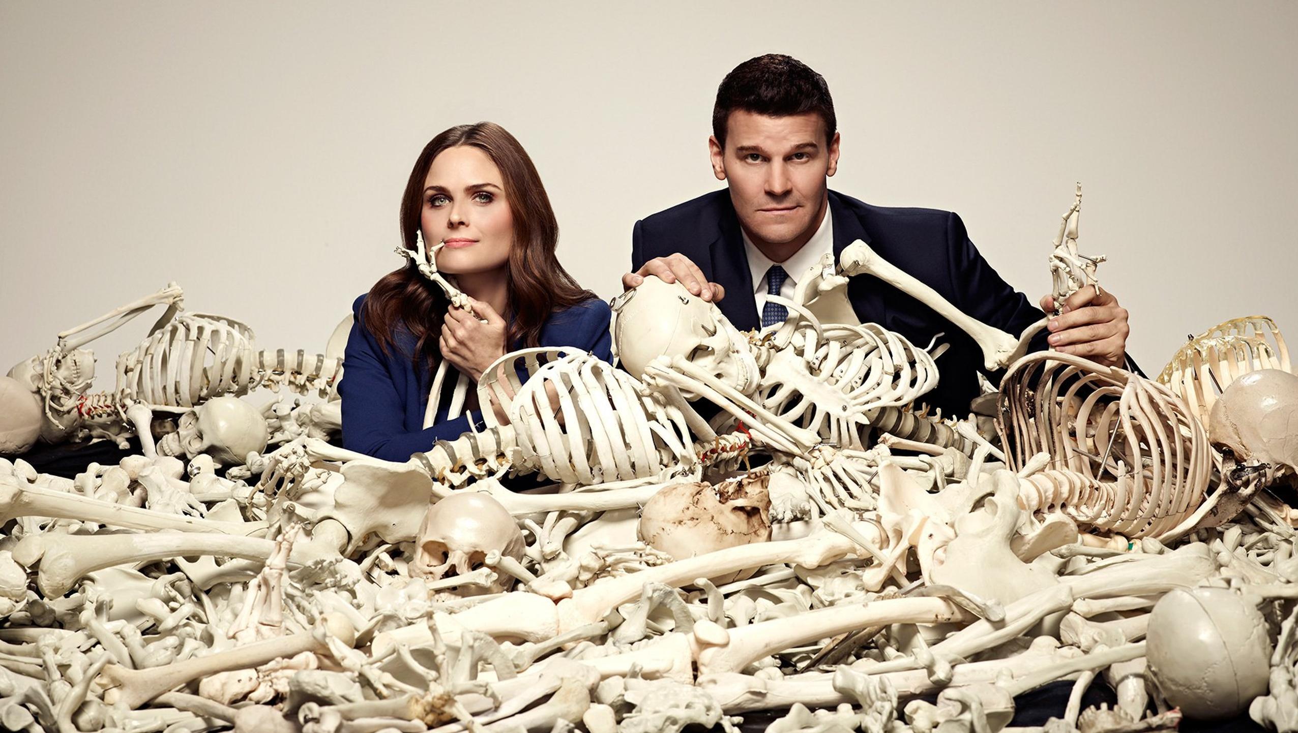 Bones serie TV protagonisti scheletri, 2552x1442 Hi-Res, PC Desktop