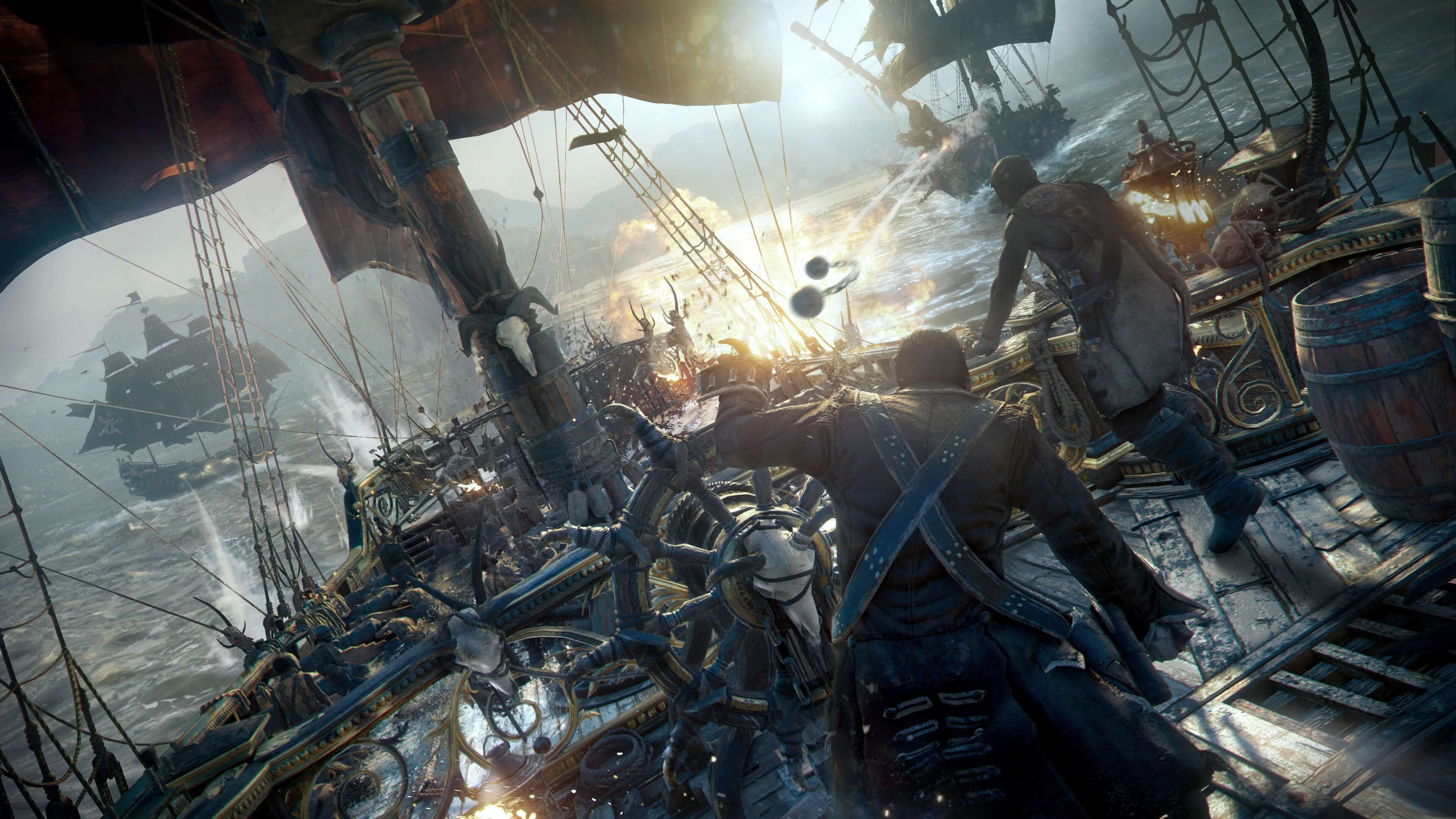 Skull & Bones nave pirata, 3840x2160 4K, Monitor 4K