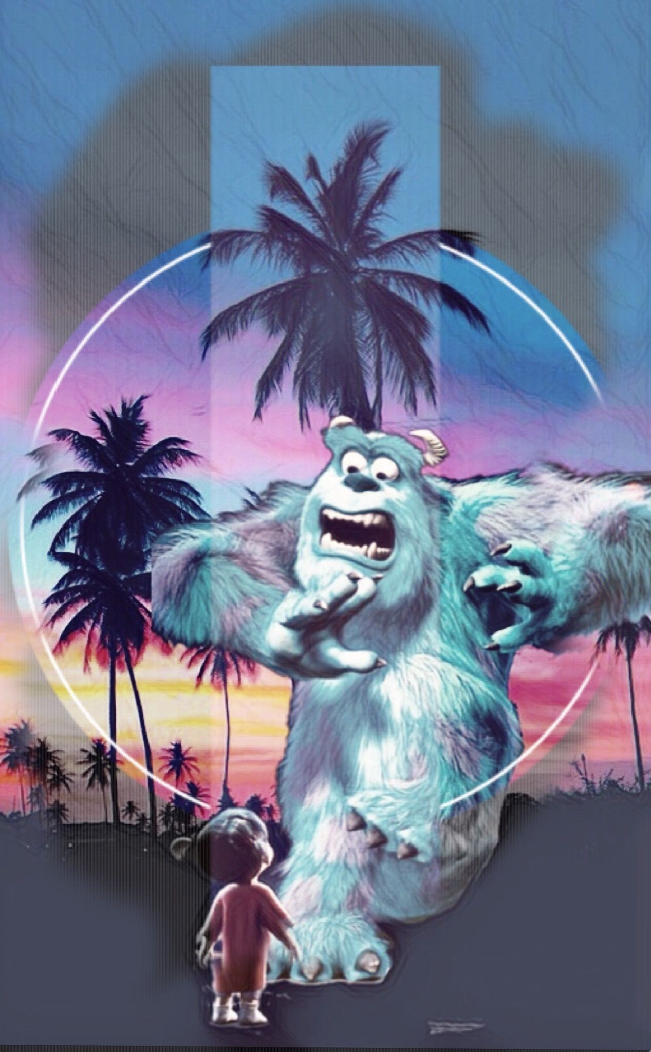Sulley e Boo, Monsters Inc, 1267x2048 Full HD Verticale, iPhone