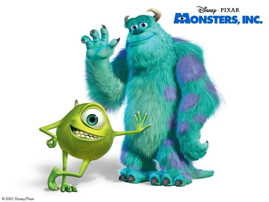 Mike e Sulley Monsters Inc, 1024x768 HD, Desktop