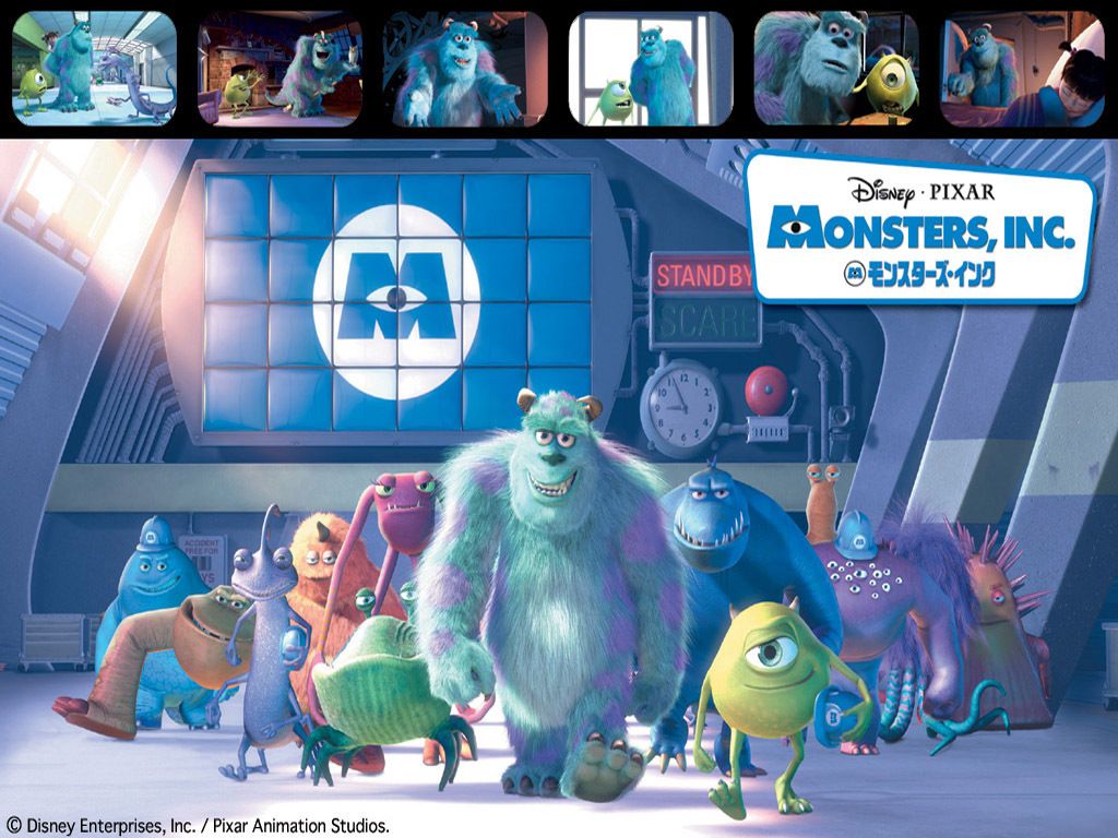 Sulley e Mike Monsters Inc, 1024x768 HD, Laptop