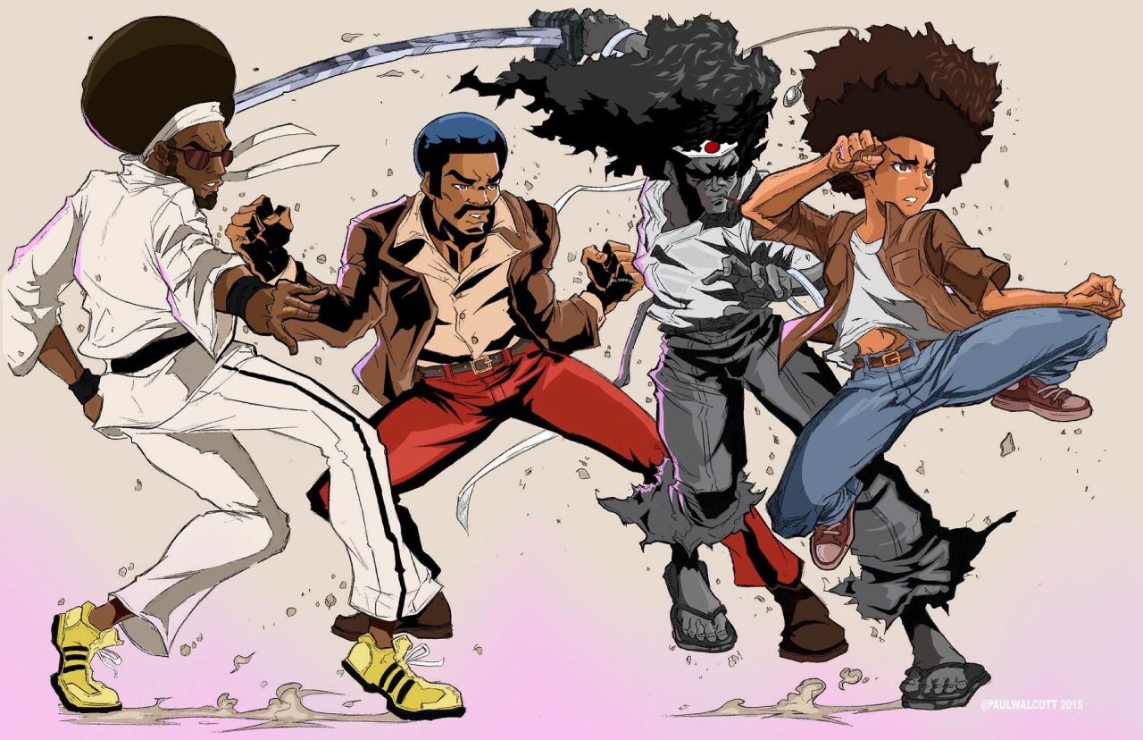 Personaggi Boondocks stile combattimento, 1280x828 HD, Desktop