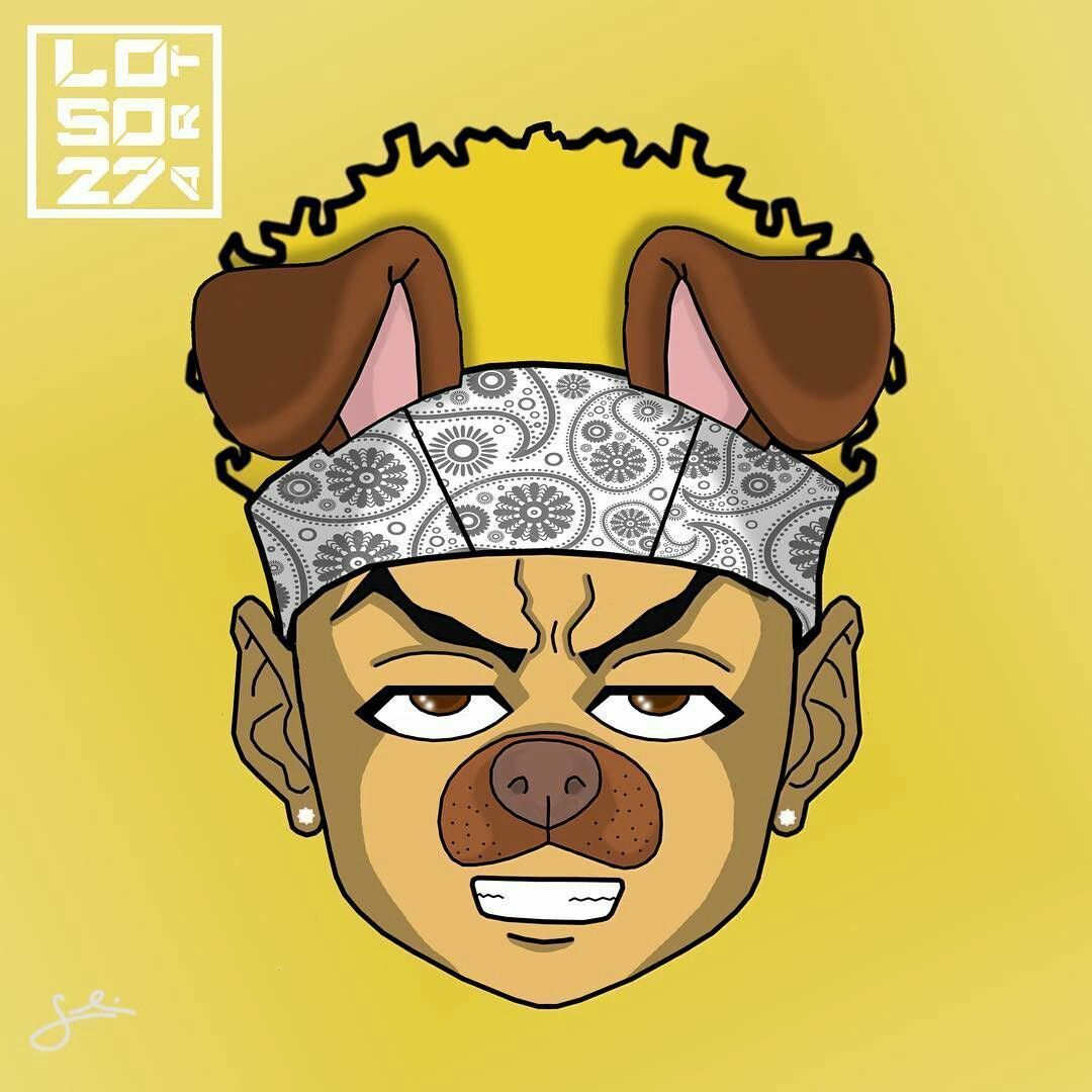 Personaggio cane cartoon con bandana, 1080x1080 HD, PC