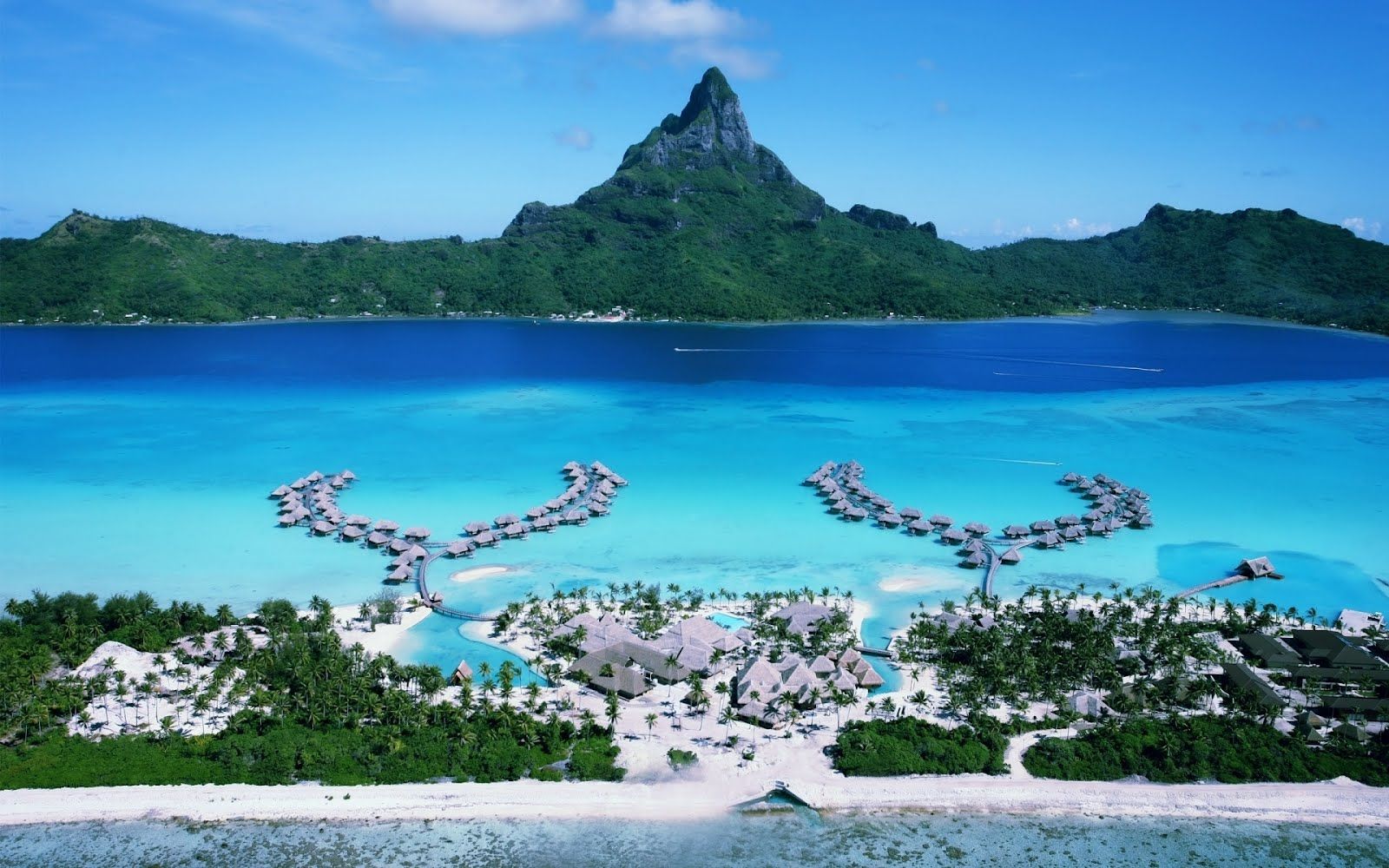 Resort tropicale Bora Bora laguna, 1600x1000 HD, PC Desktop