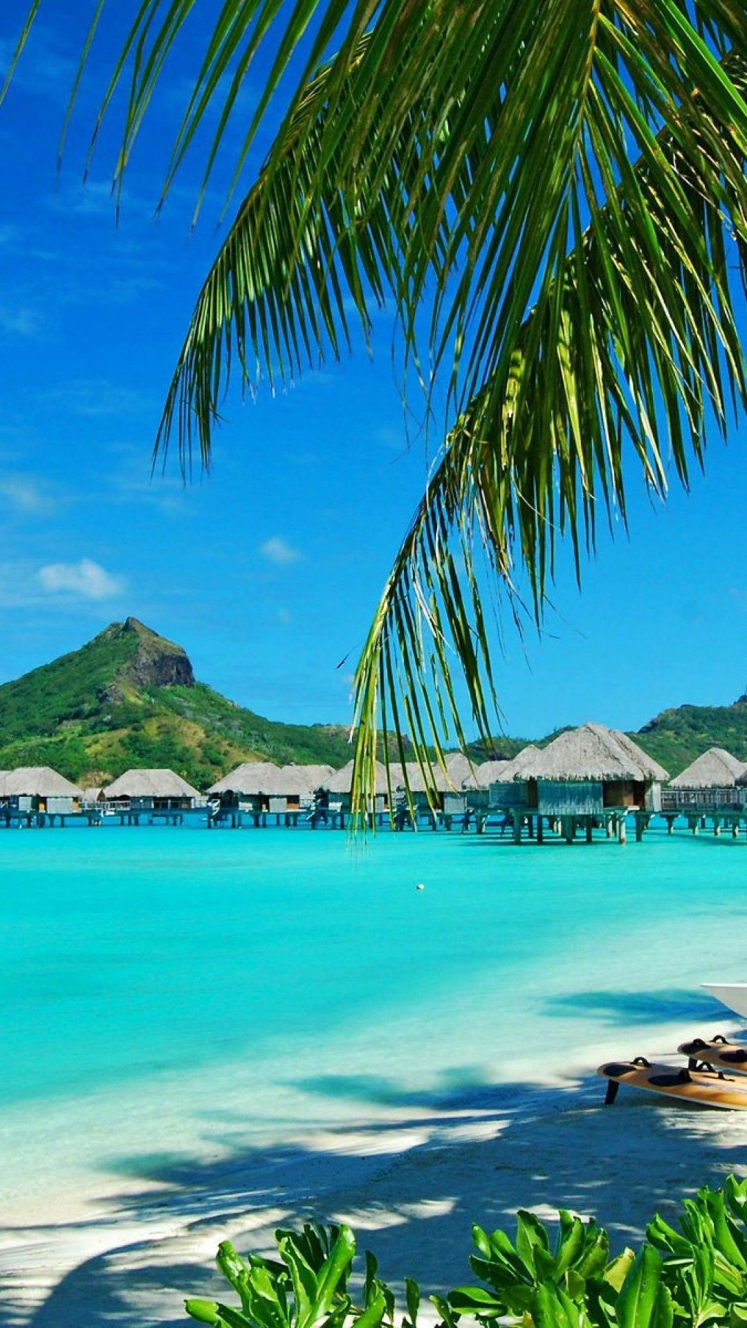 Bungalow overwater Bora Bora, 1080x1920 Full HD Verticale, iPhone