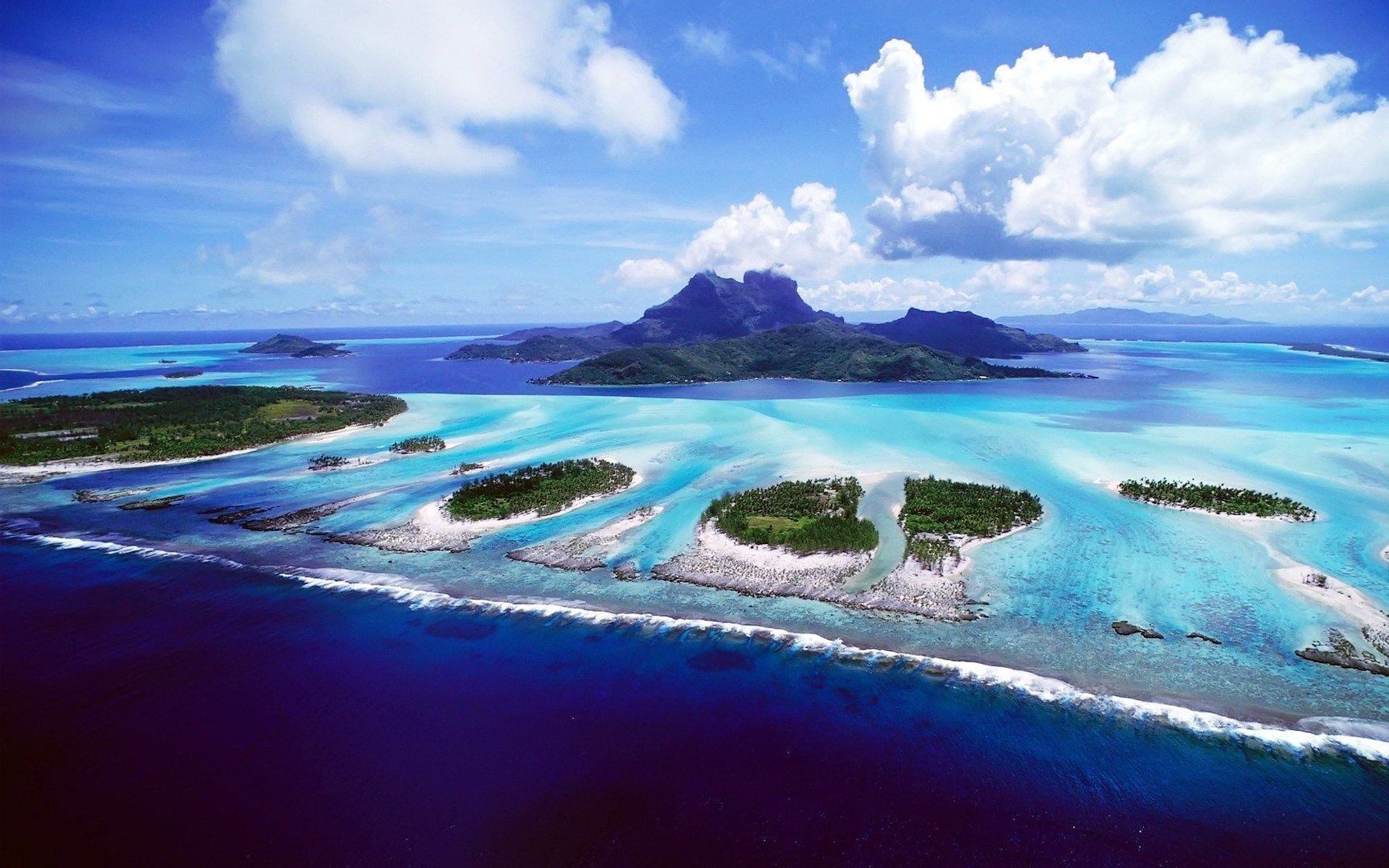 Isola di Bora Bora vista aerea, 1728x1080 HD Ready, Desktop