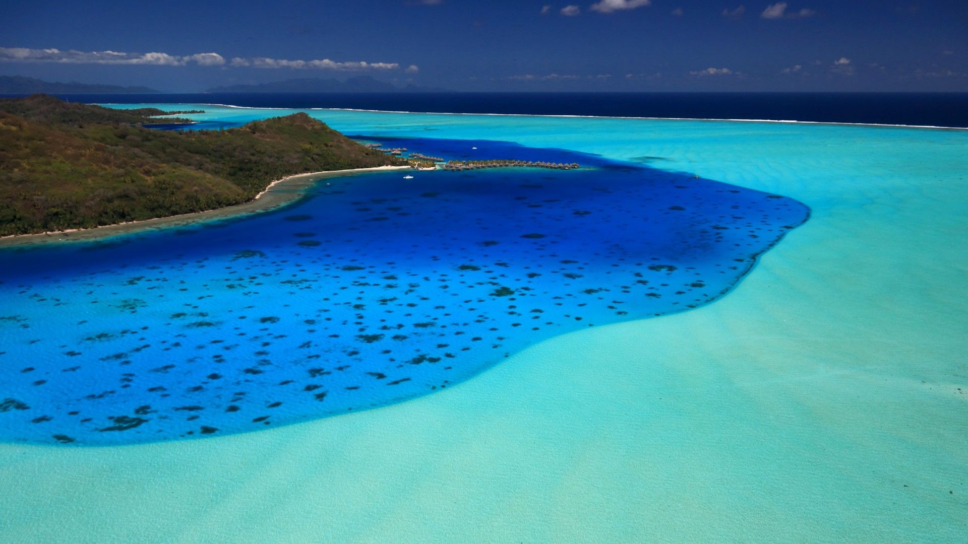 Laguna tropicale Bora Bora, 1920x1080 Full HD 1080p, Desktop