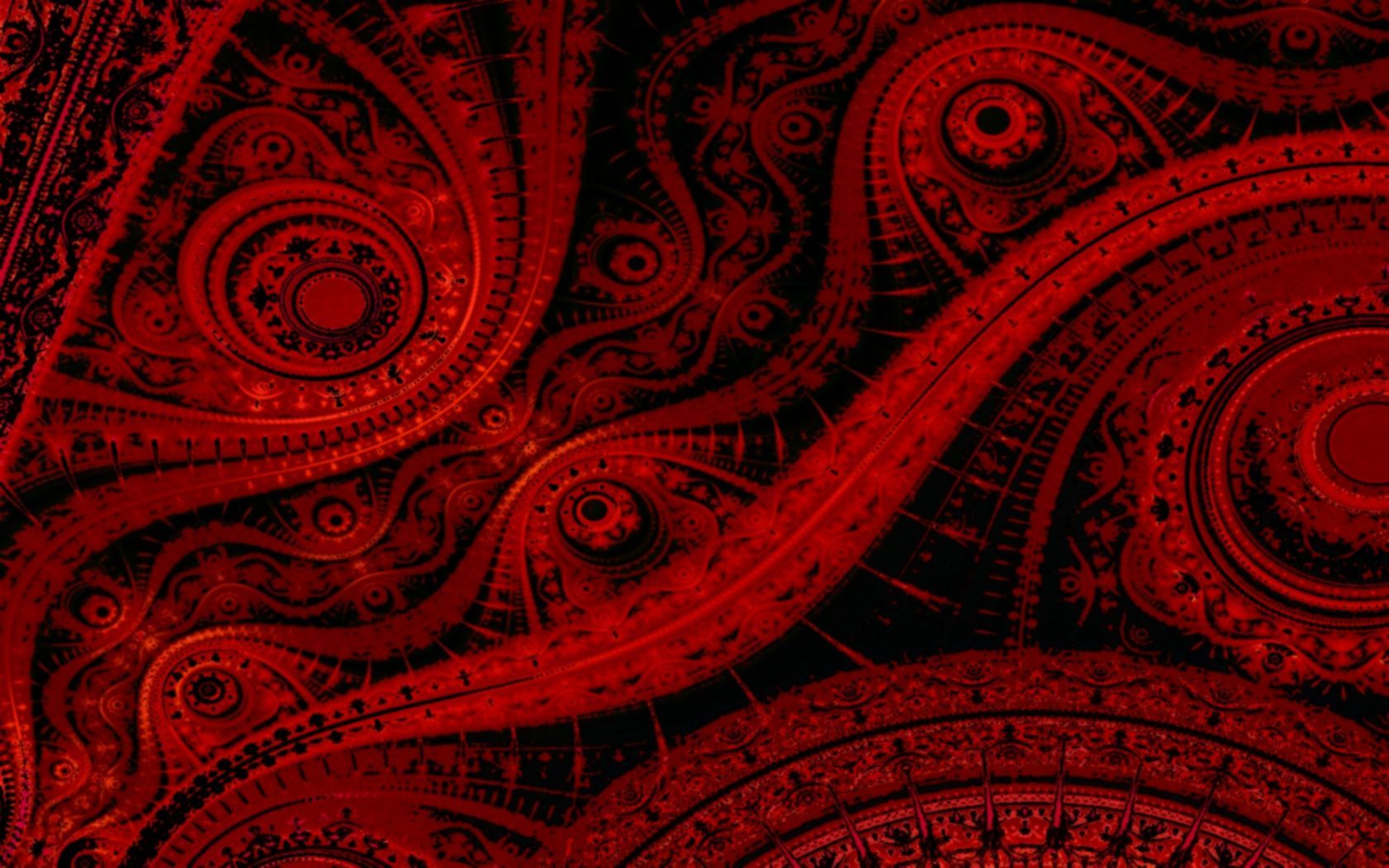 Frattale astratto rosso bordeaux, 1680x1050 HD, PC