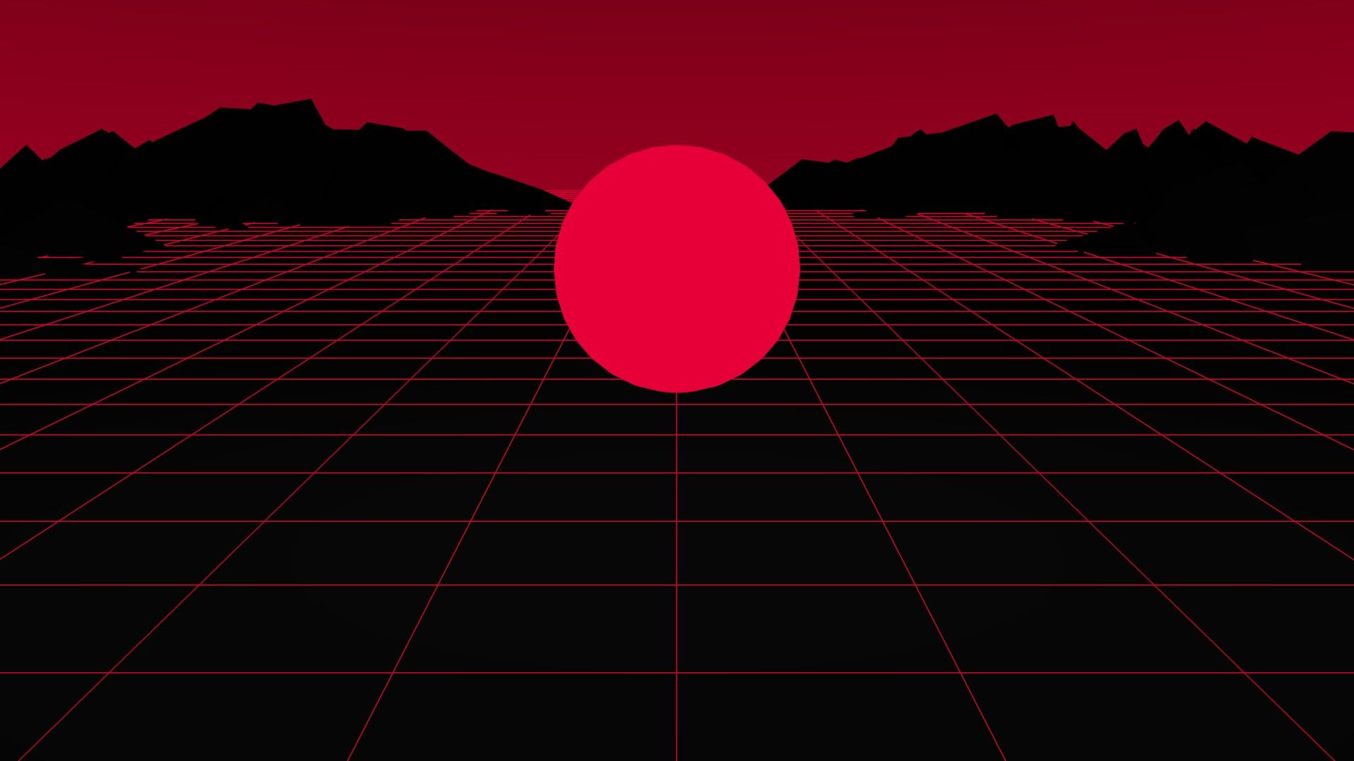 Skyline silhouette sfondo rosso, 1920x1080 1080p, Desktop