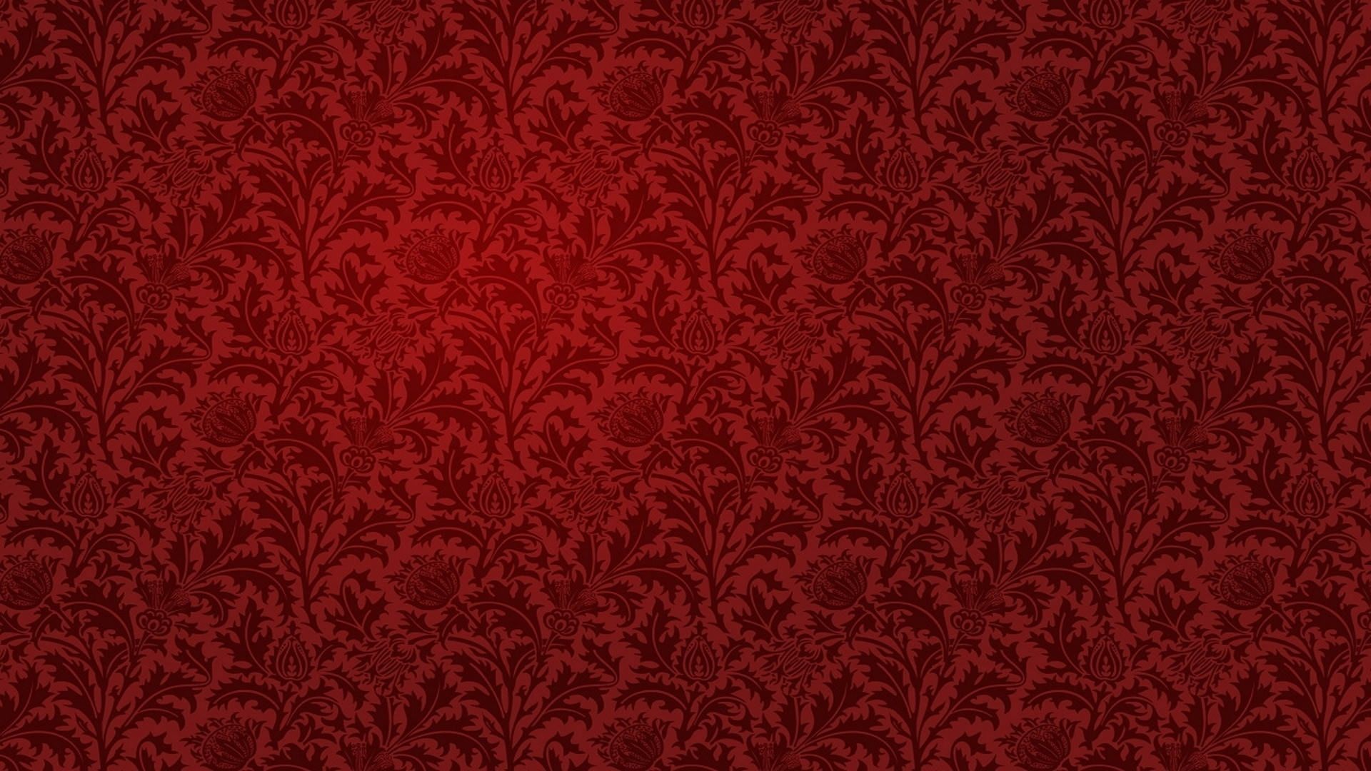 Motivo floreale damascato bordeaux, 1920x1080 1080p, Desktop