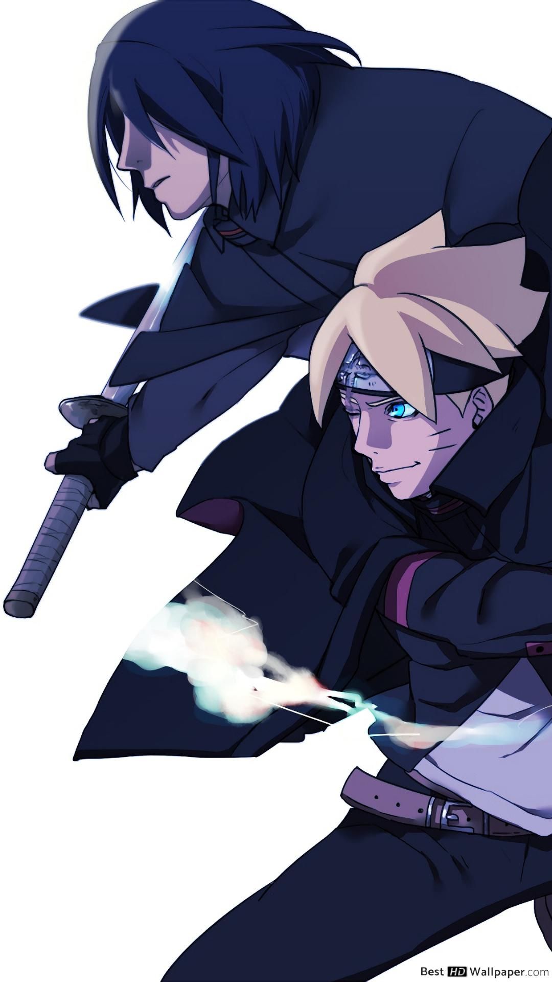 Sasuke e Boruto anime, 1080x1920 Full HD Verticale, Smartphone