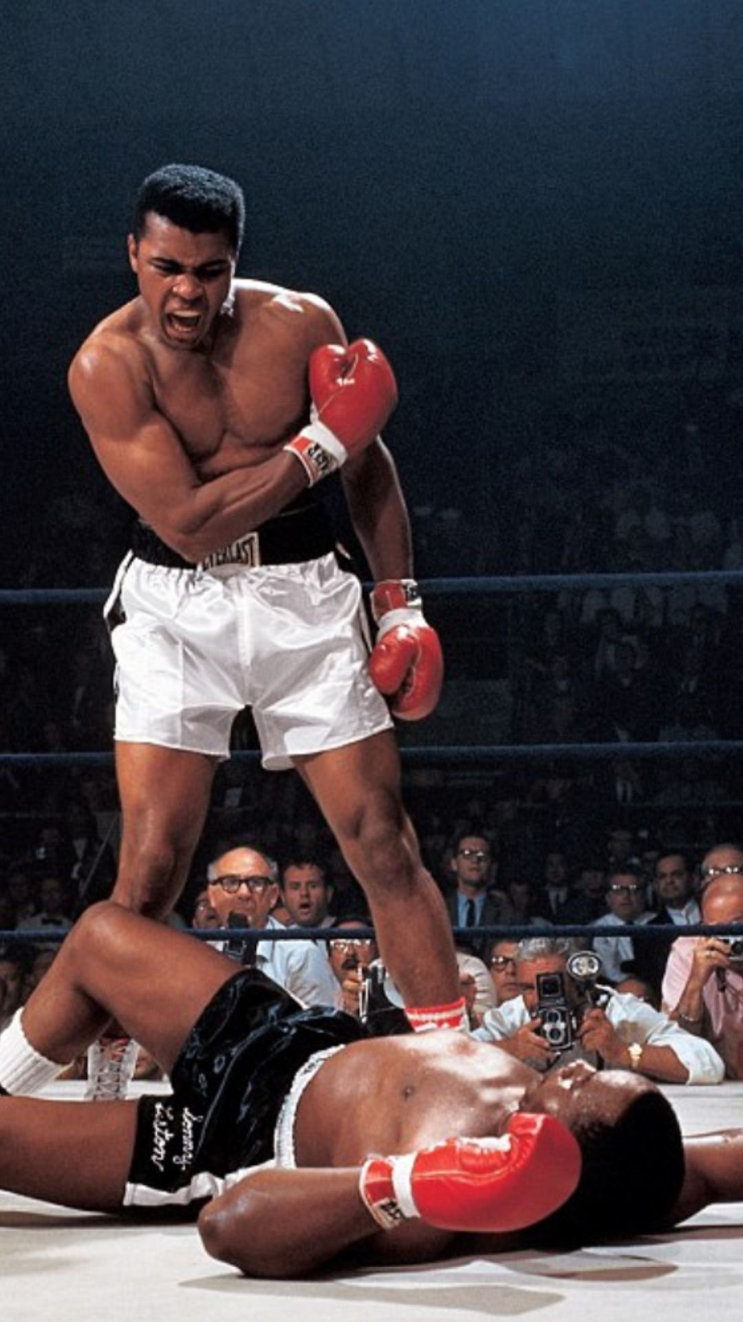 Muhammad Ali vittoria classica, pugile, 1080x1920 Full HD Verticale, iPhone