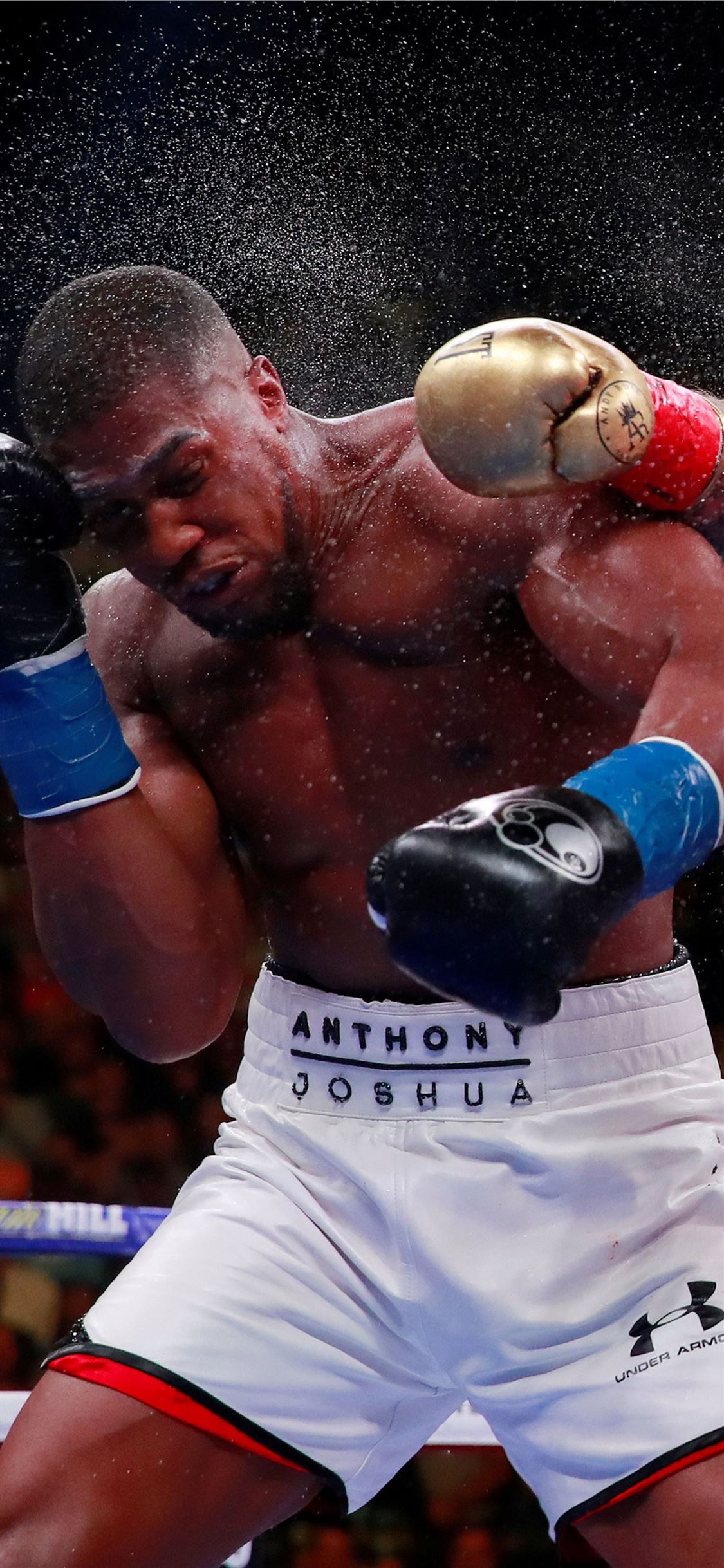 Anthony Joshua colpo sul ring, 1125x2436 Verticale, Mobile
