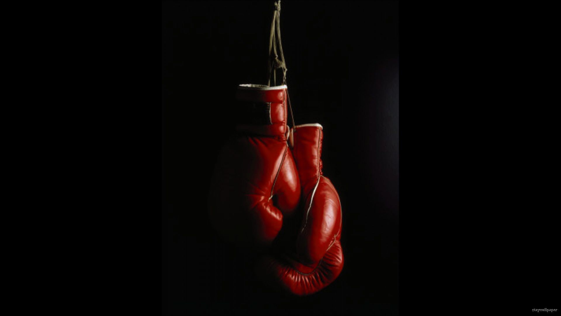 guantoni boxe rossi sfondo nero, 1920x1080 Full HD, PC