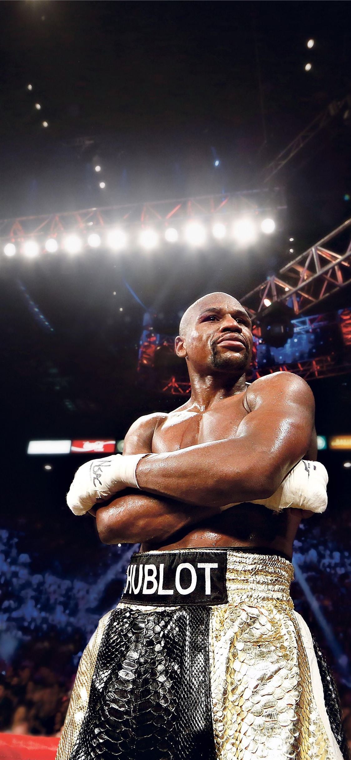 Floyd Mayweather sul ring Hublot, 1125x2436 Full HD Verticale, iPhone
