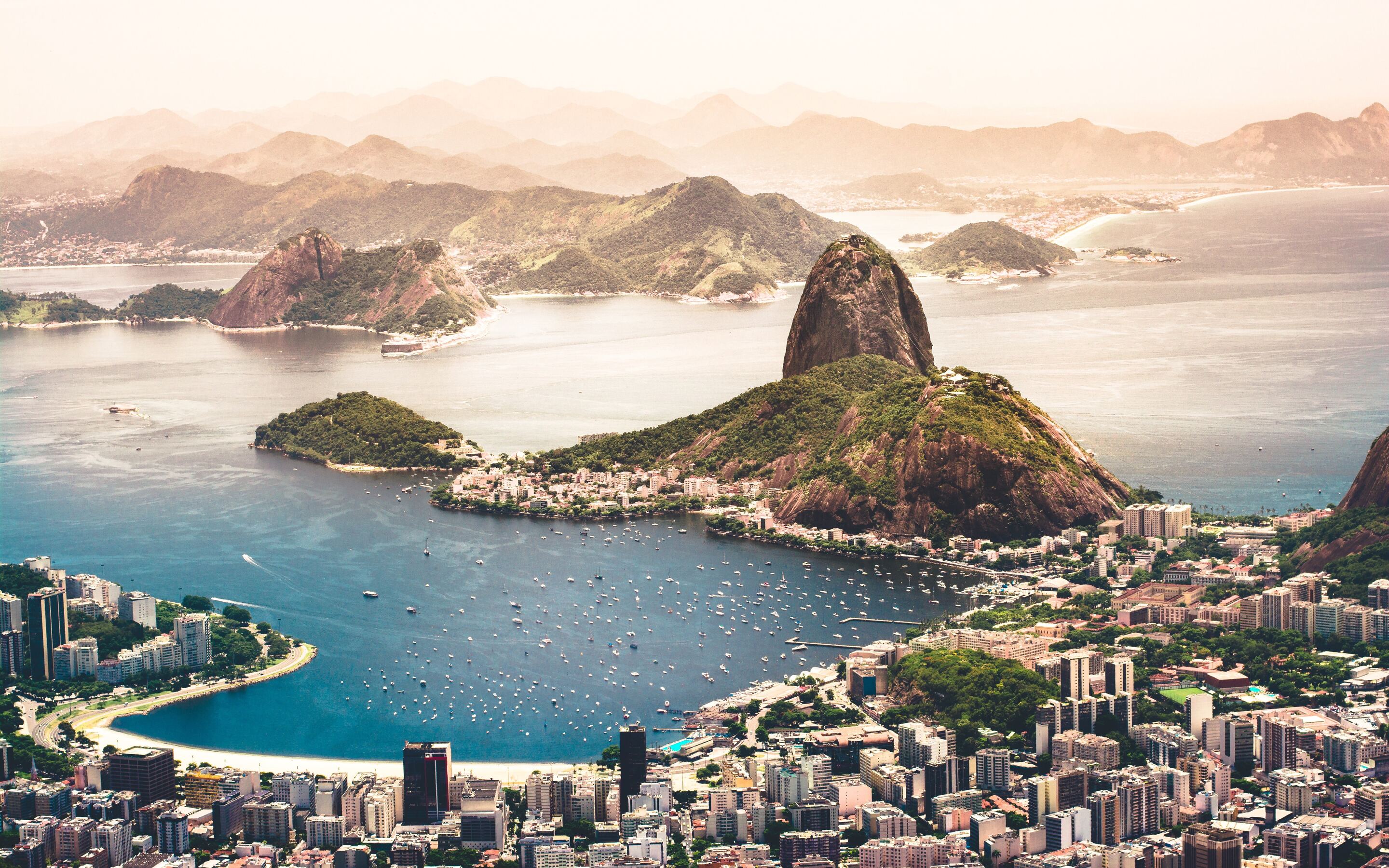Rio de Janeiro Pan di Zucchero panorama, 2880x1800 2K+, Desktop