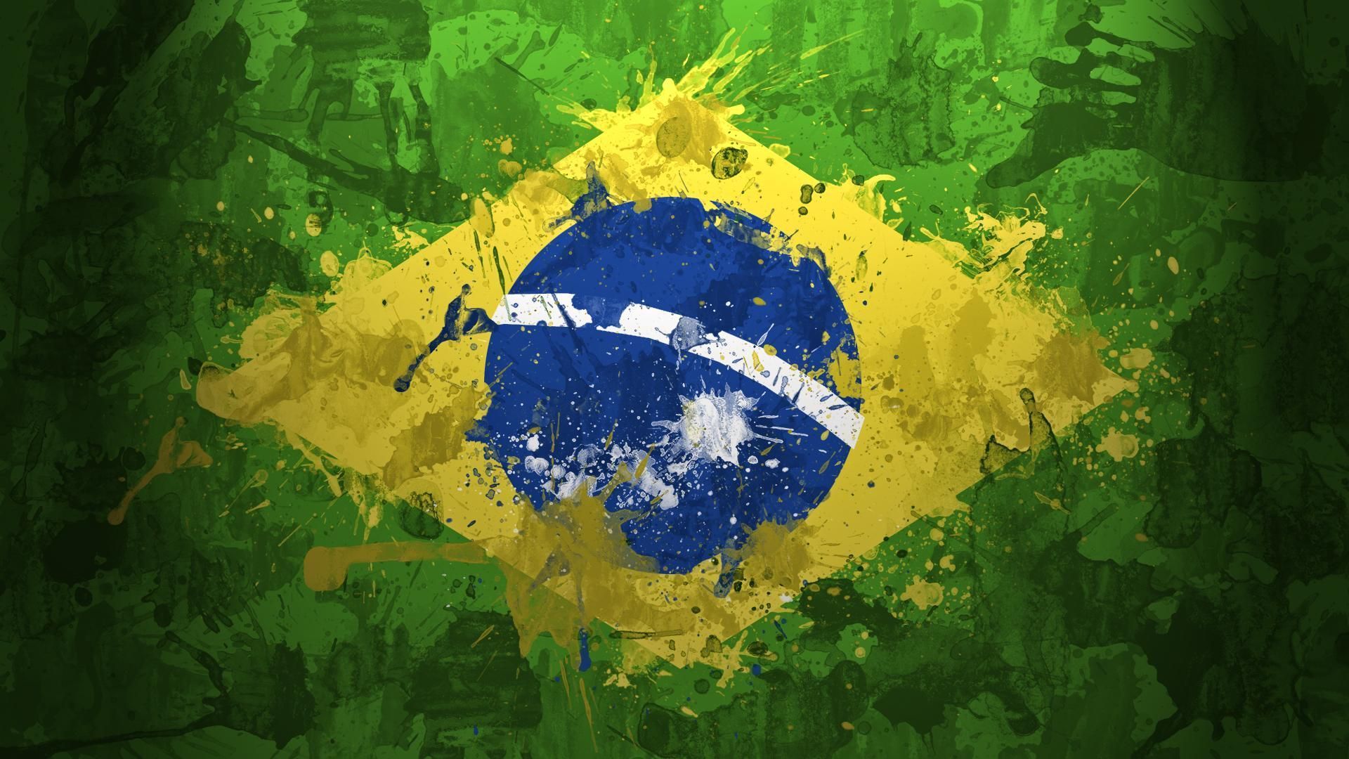 Bandiera Brasile effetto grunge, 1920x1080 1080p, PC