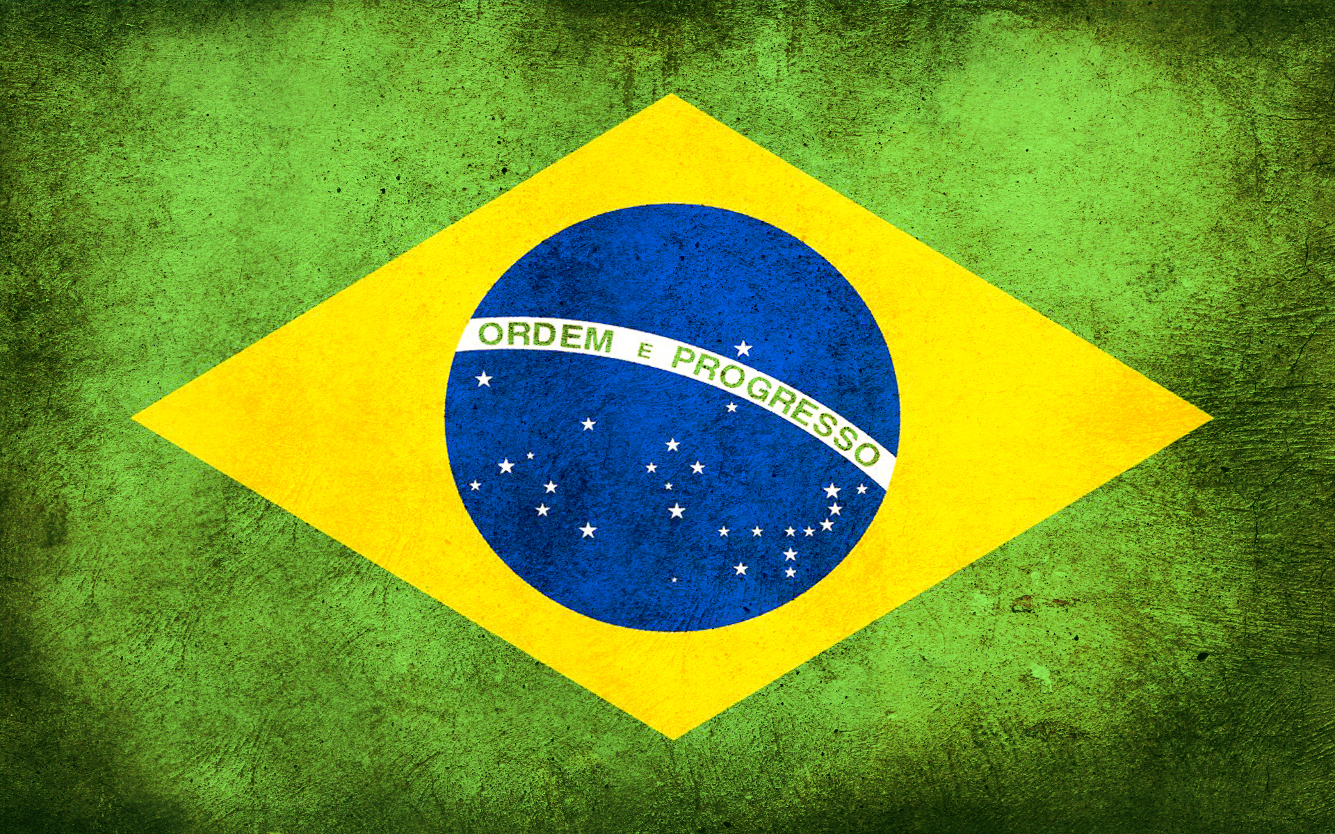 Bandiera del Brasile grunge, 1920x1200 WUXGA, Desktop