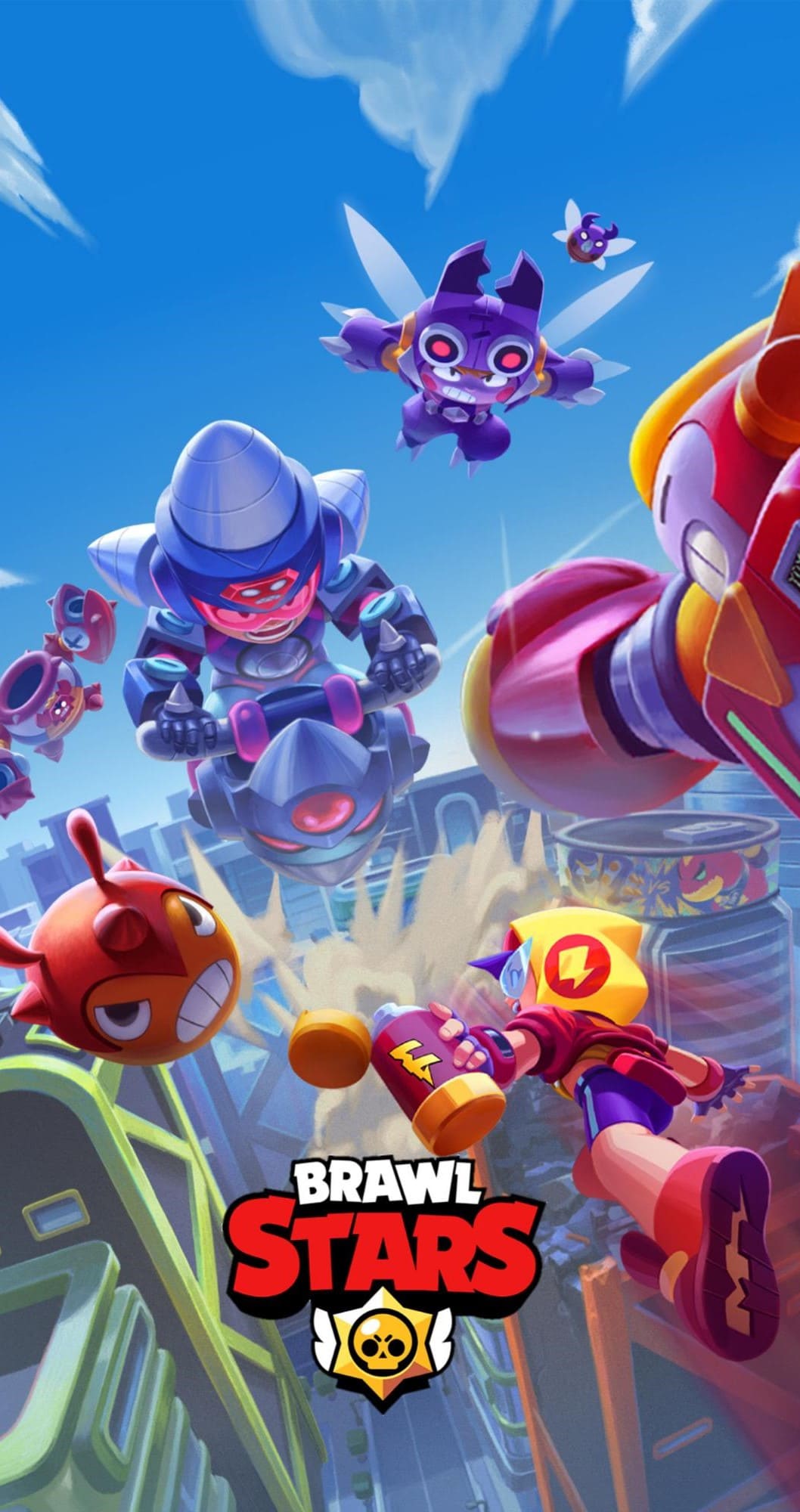 Personaggi Brawl Stars città, 1058x2000 Verticale, Telefono