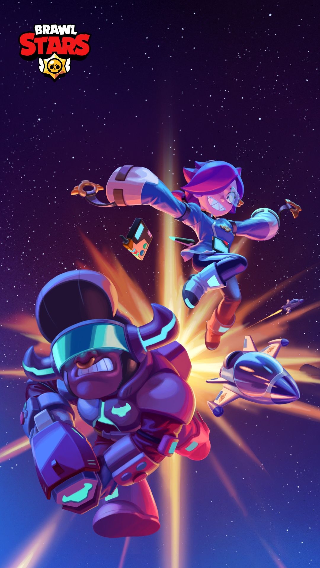Brawl Stars personaggi robot spaziale, 1080x1920 Verticale, Mobile