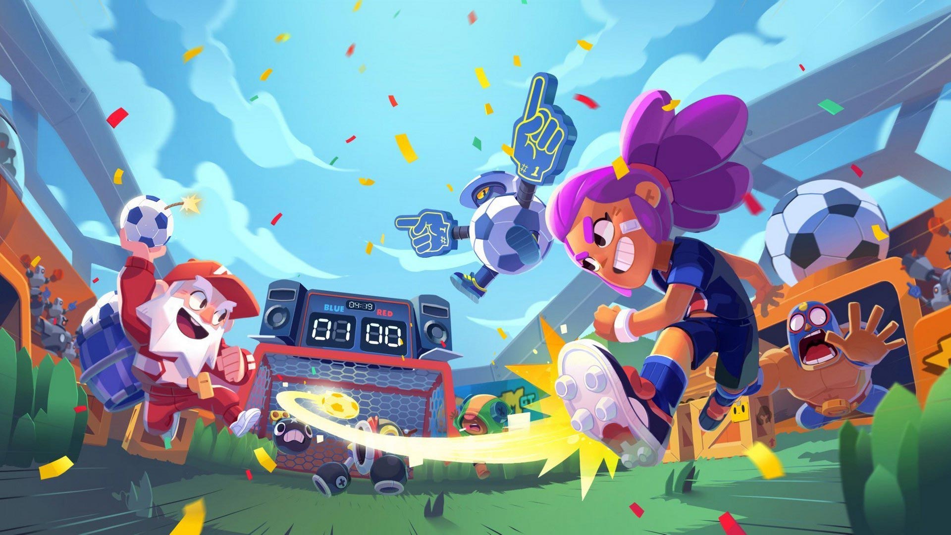 Brawl Stars personaggi calcio, 1920x1080 1080p, PC