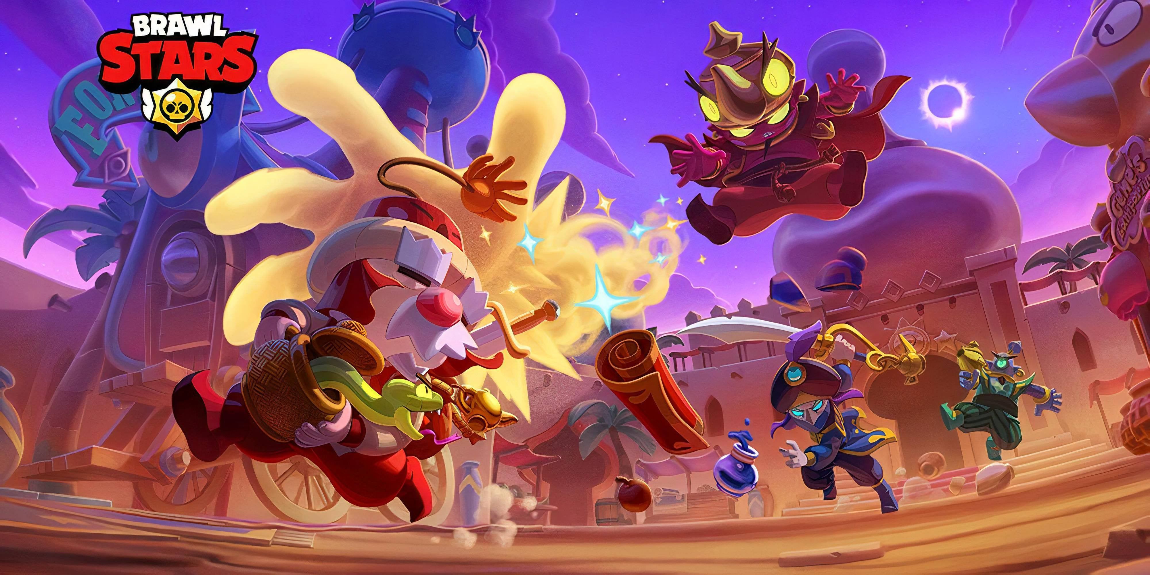 Personaggi Brawl Stars in battaglia, 4000x2000 4K Ultra HD, Monitor 4K