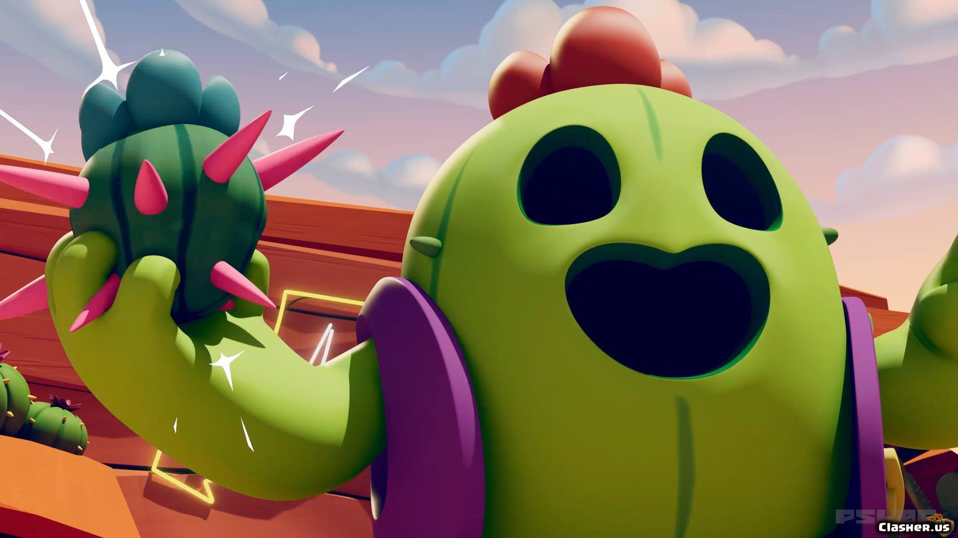 Personaggio cactus Brawl Stars, 1920x1080 Full HD 1080p, Laptop