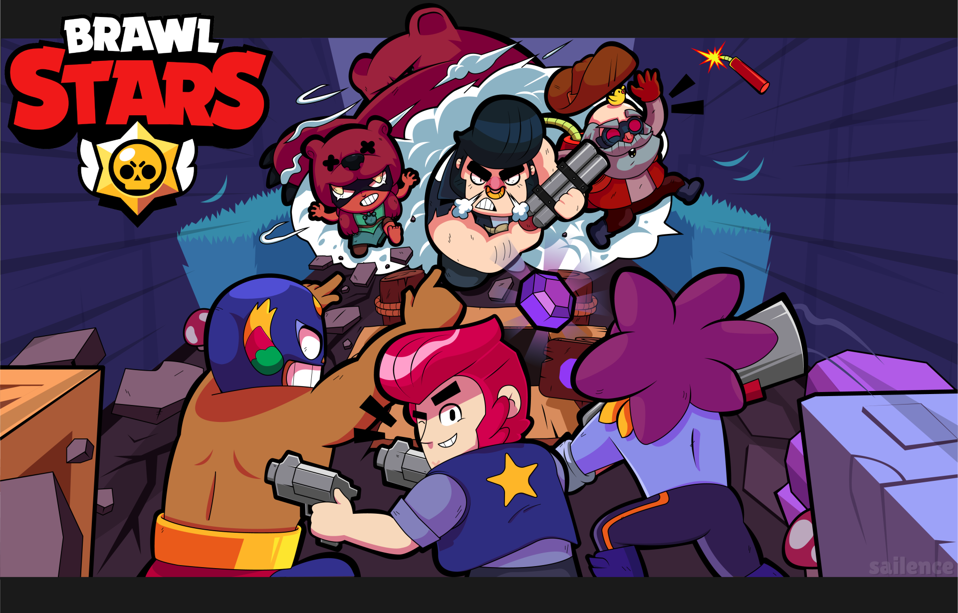 Personaggi Brawl Stars logo, 1920x1229 Full HD+, PC