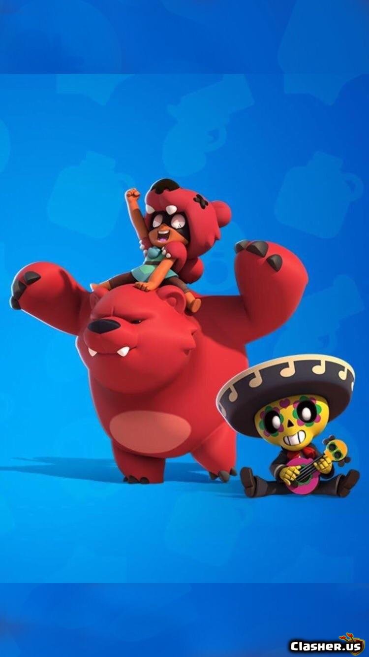 Nita e orso Brawl Stars, 750x1334 Full HD Verticale, Smartphone