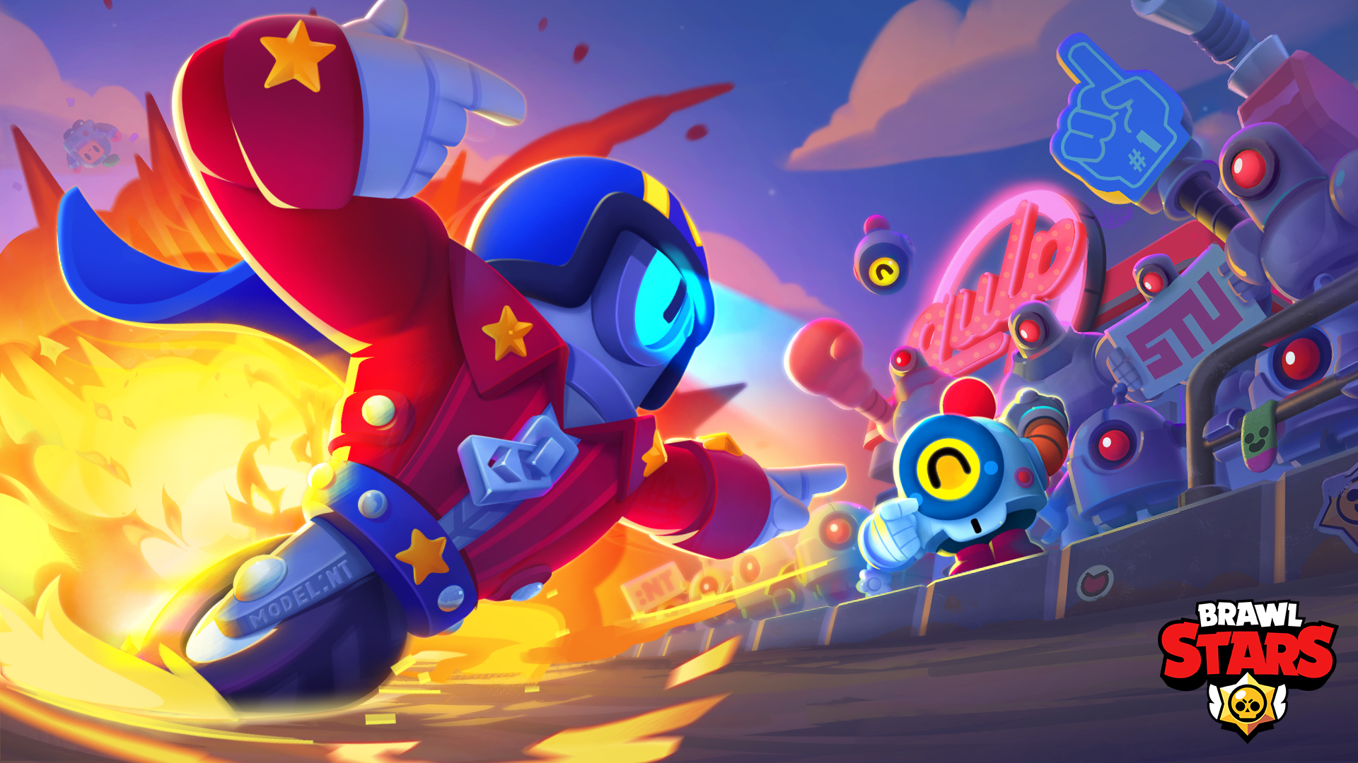 Personaggio Brawl Stars robot razzo, 1920x1080 Full HD 1080p, Desktop