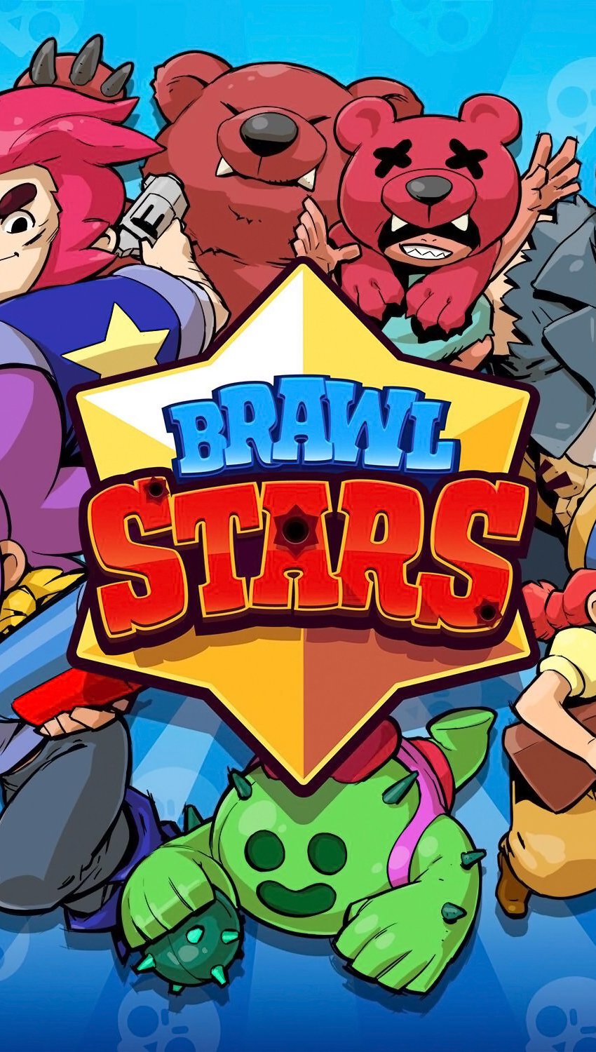 Personaggi Brawl Stars con logo, 850x1500 Full HD Verticale, Realme