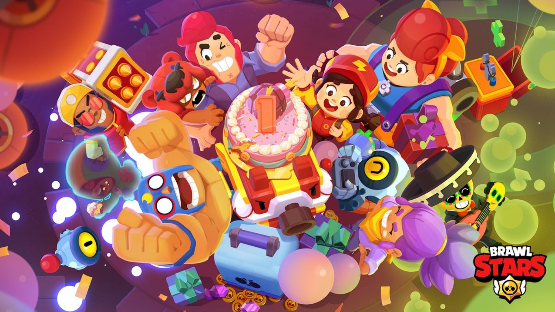 Personaggi Brawl Stars festa, 1920x1080 1080p, PC Desktop