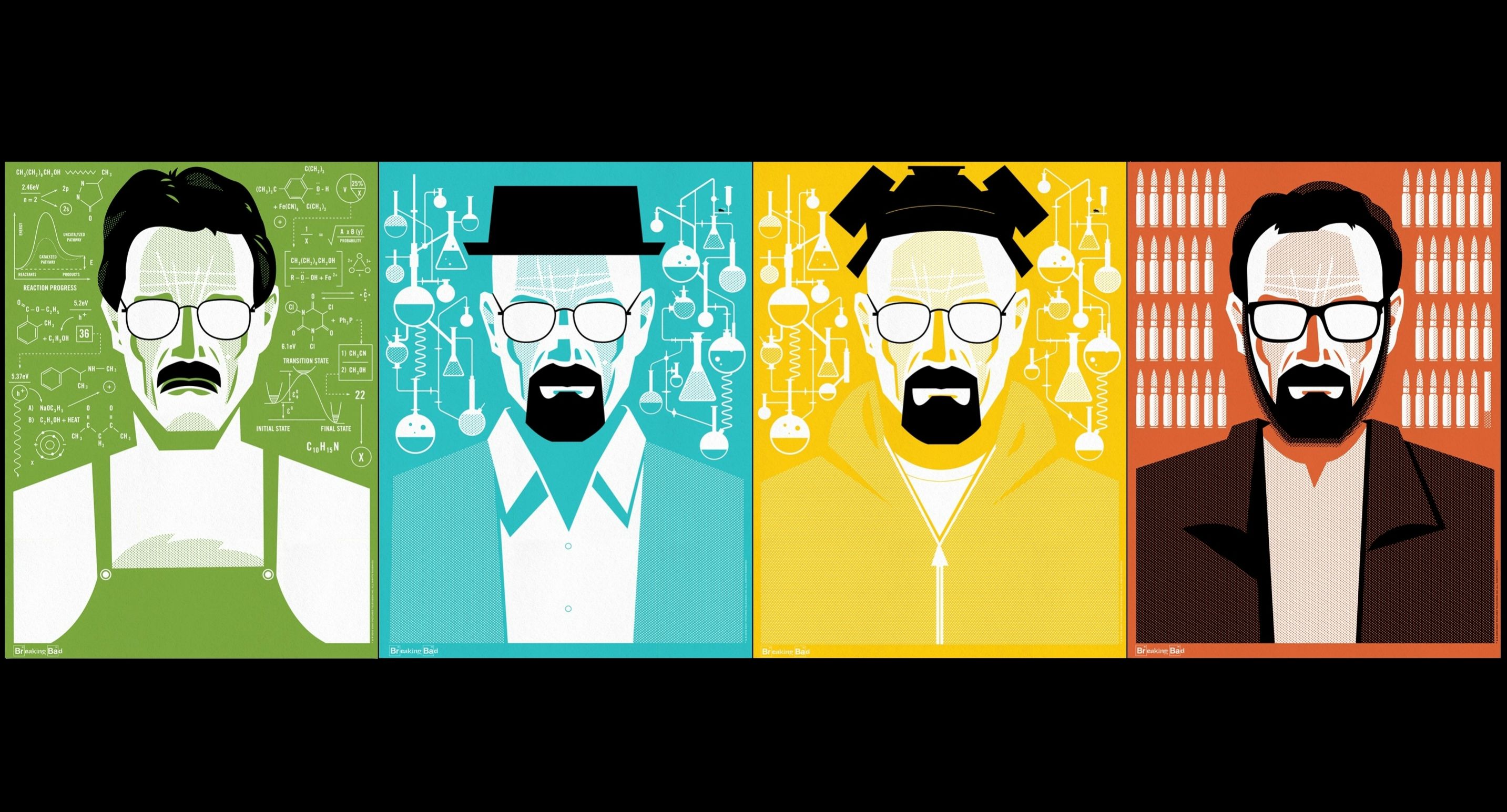 Walter White pop art pannelli, 2866x1545 1440p, Desktop
