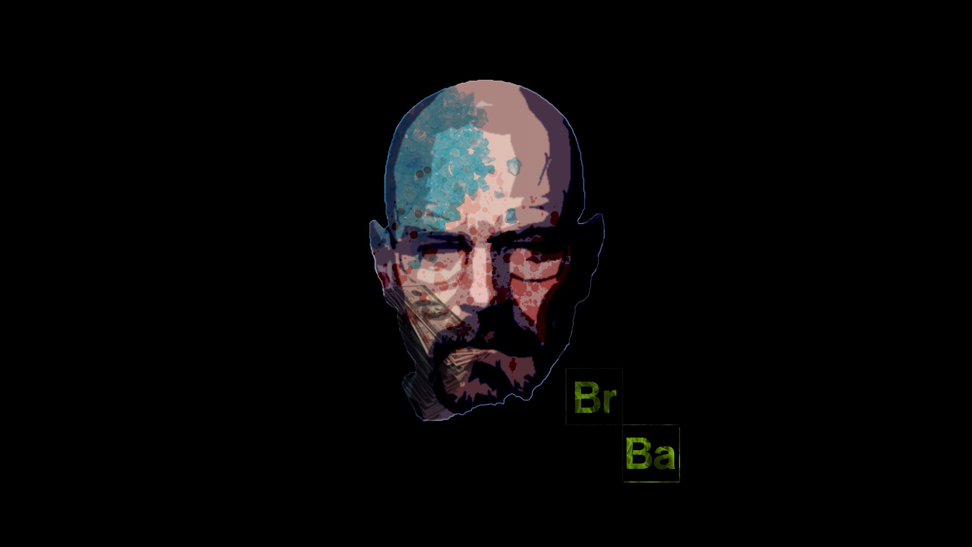 Walter White volto stilizzato, 1920x1080 Full HD, PC Desktop