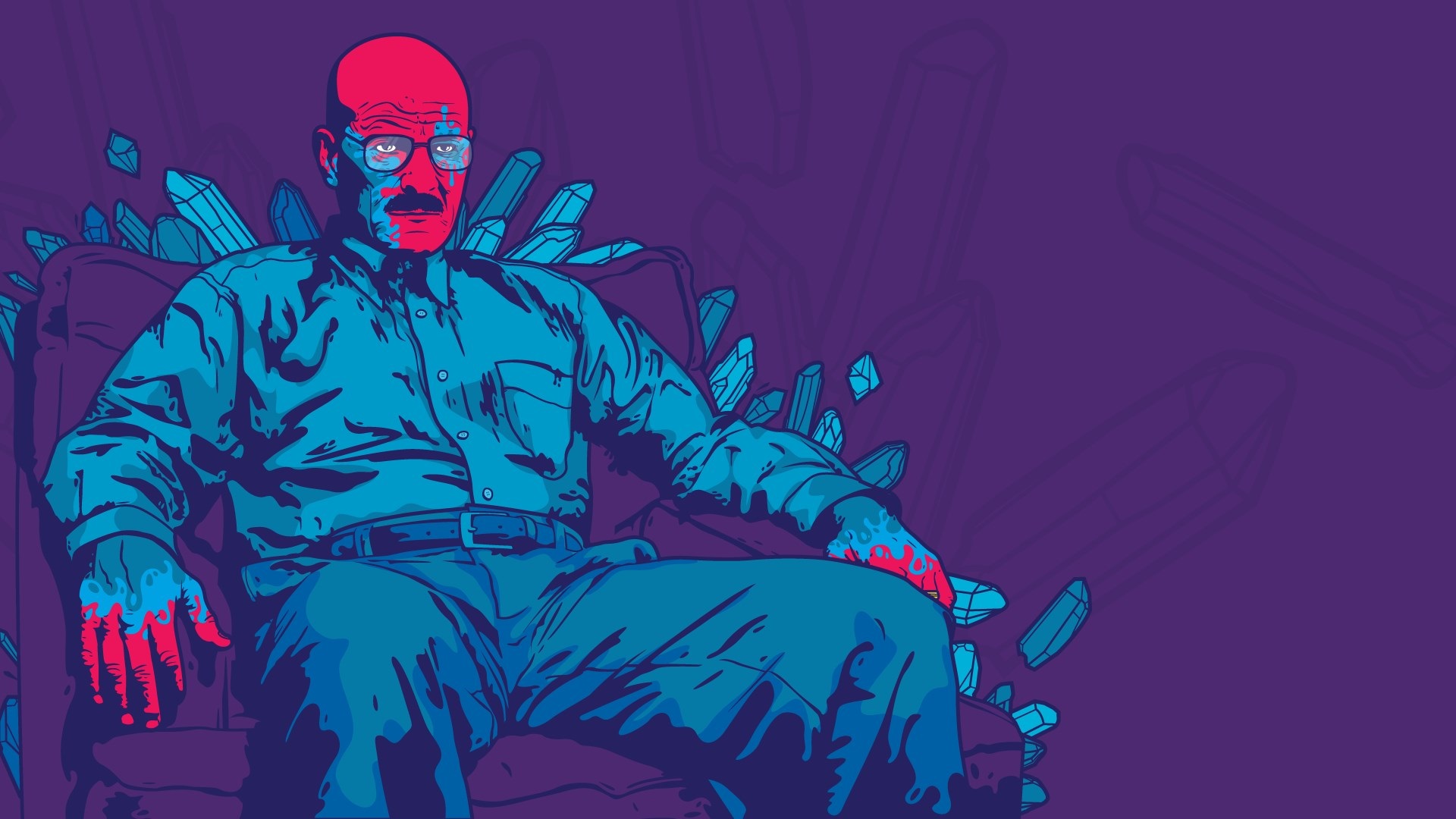 Heisenberg seduto illustrazione, 1920x1080 Full HD 1080p, Desktop