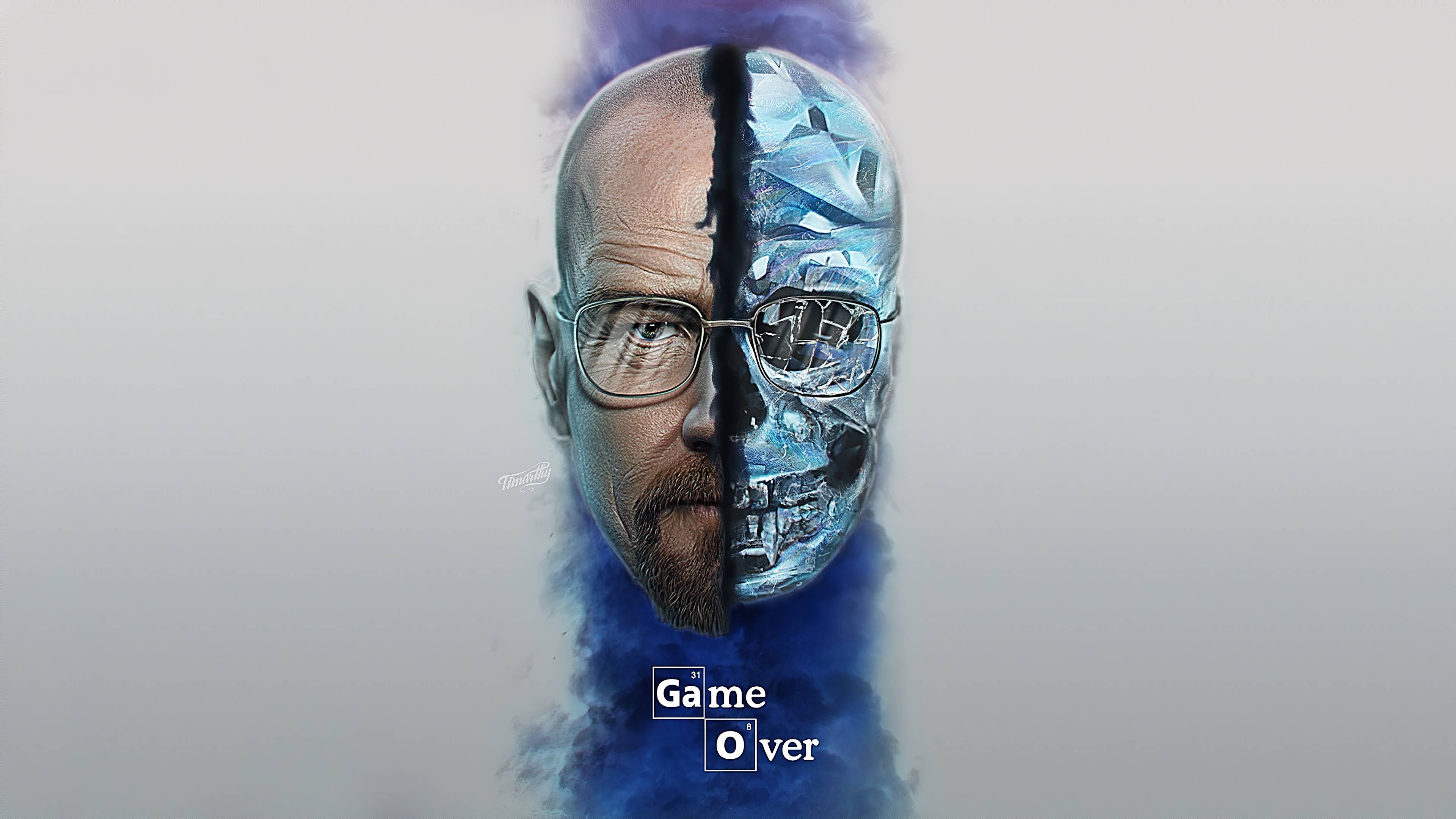 Walter White volto teschio Breaking Bad, 3840x2160 4K, Desktop 4K
