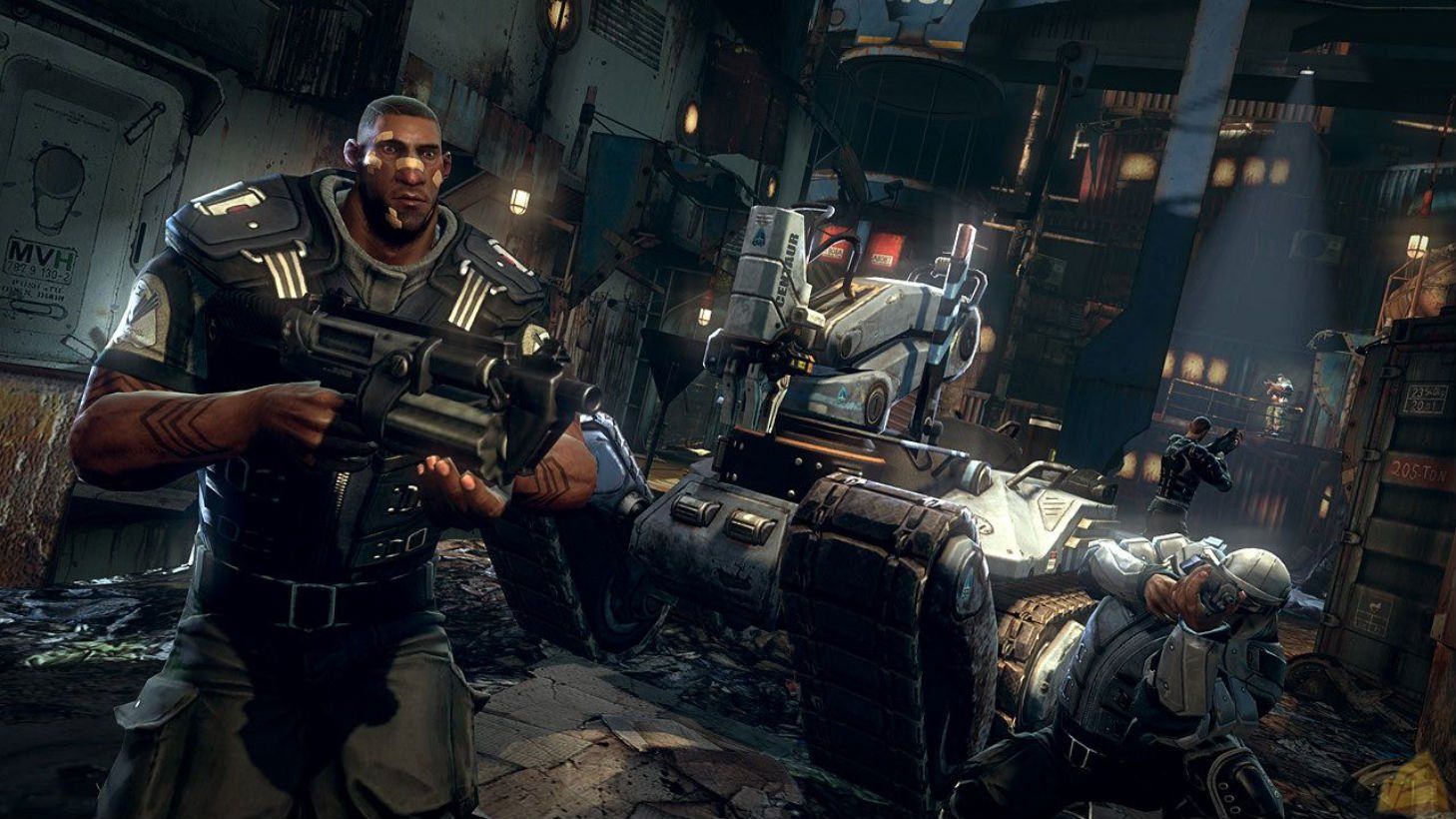 Gears of War personaggi soldati, 1458x820 HD, Desktop