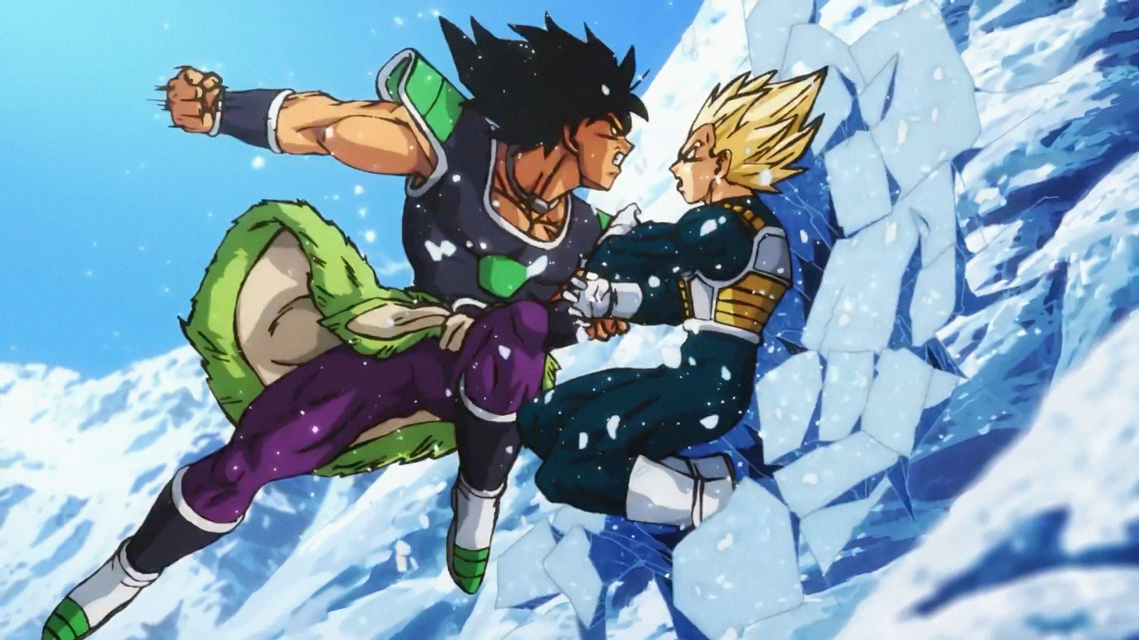 Broly contro Vegeta, Dragon Ball, 3840x2160 4K Ultra HD, Monitor 4K