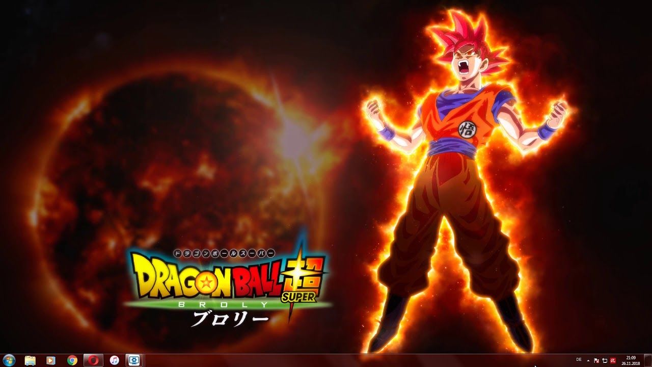 Goku Super Saiyan God, Dragon Ball Super, 1280x720 HD, Desktop