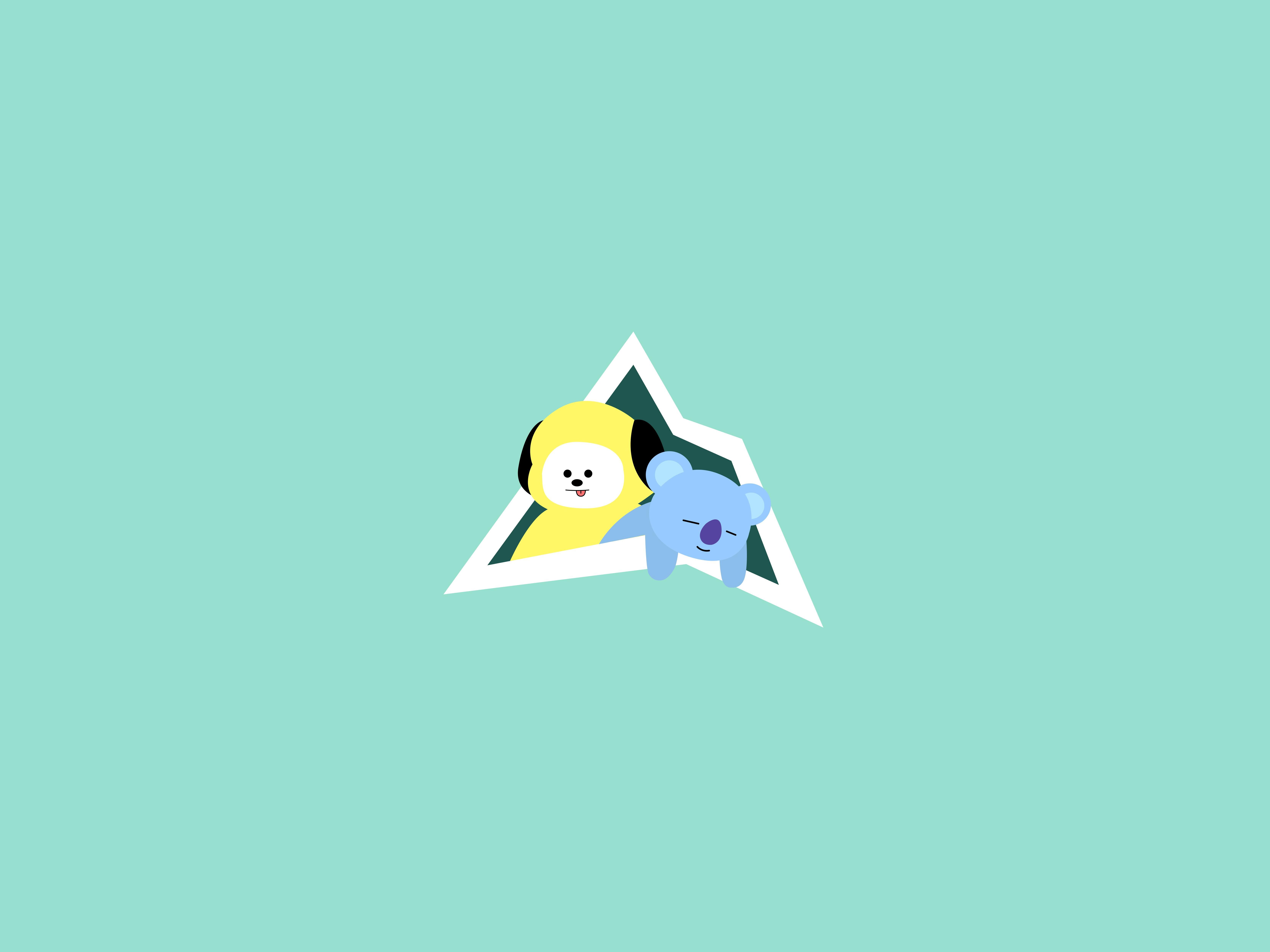 Chimmy e Koya BT21, 6667x5000 Ultra HD, PC